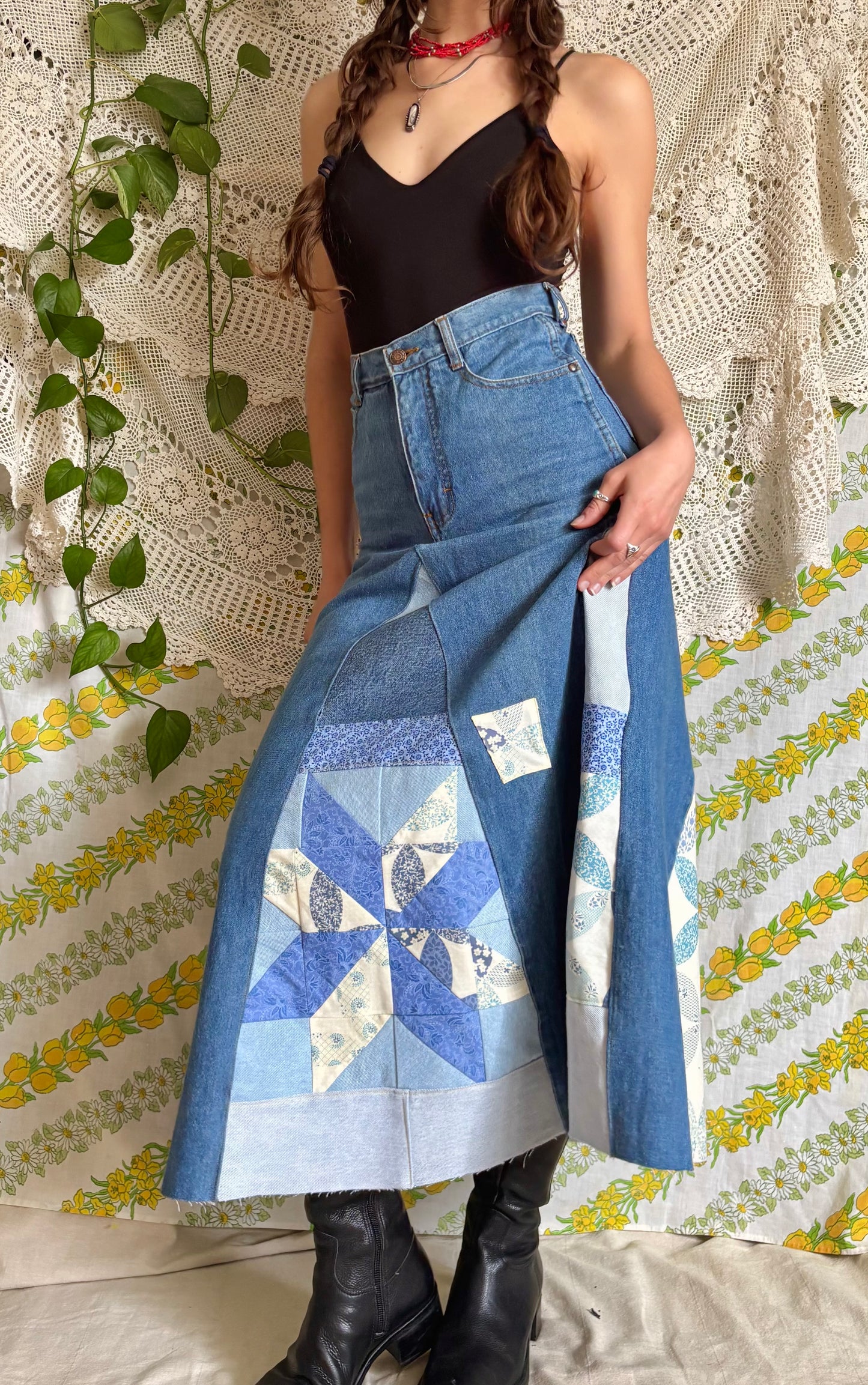 1970s Gap Quilt Skirt