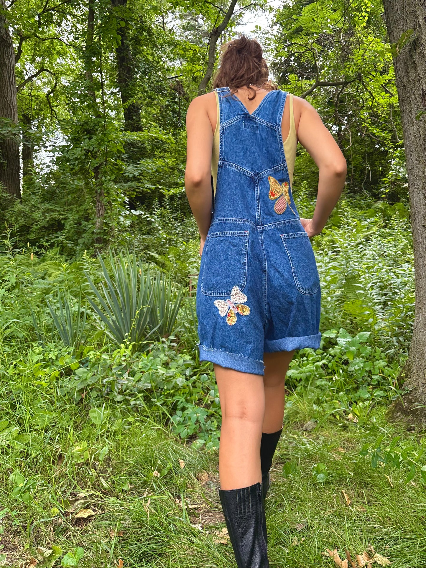 Butterfly Appliqué Bib Shorts