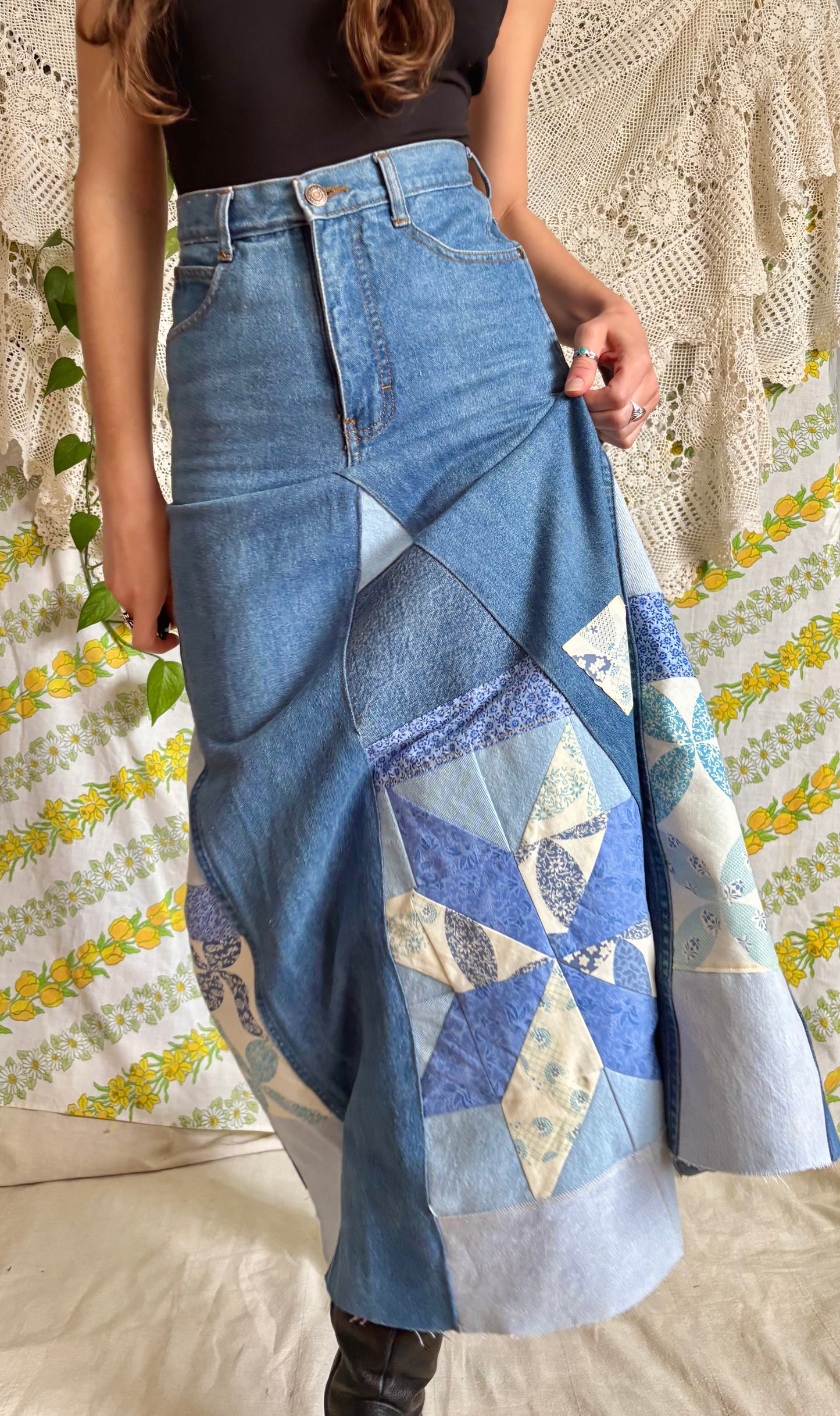 1970s Gap Quilt Skirt