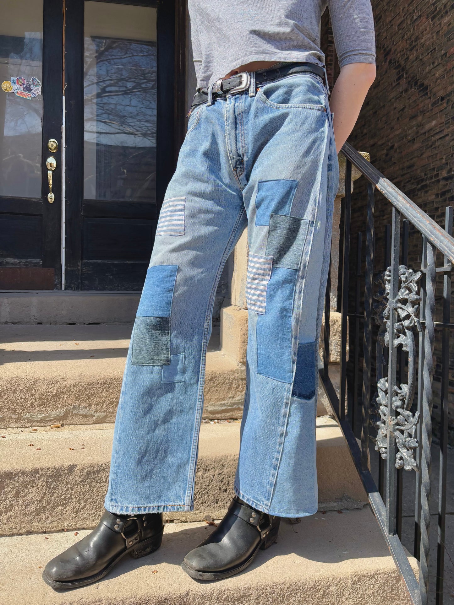 Plain Patched Levi's size 35