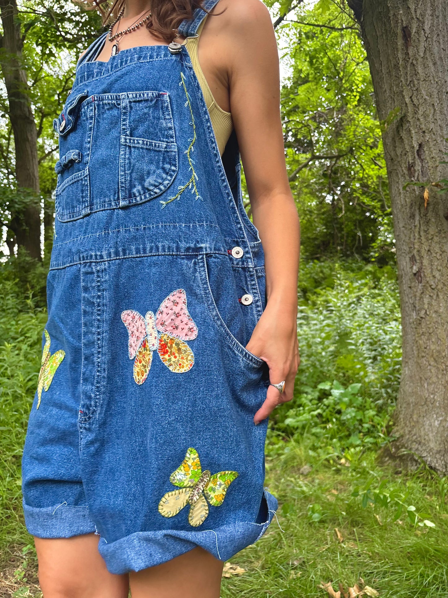 Butterfly Appliqué Bib Shorts