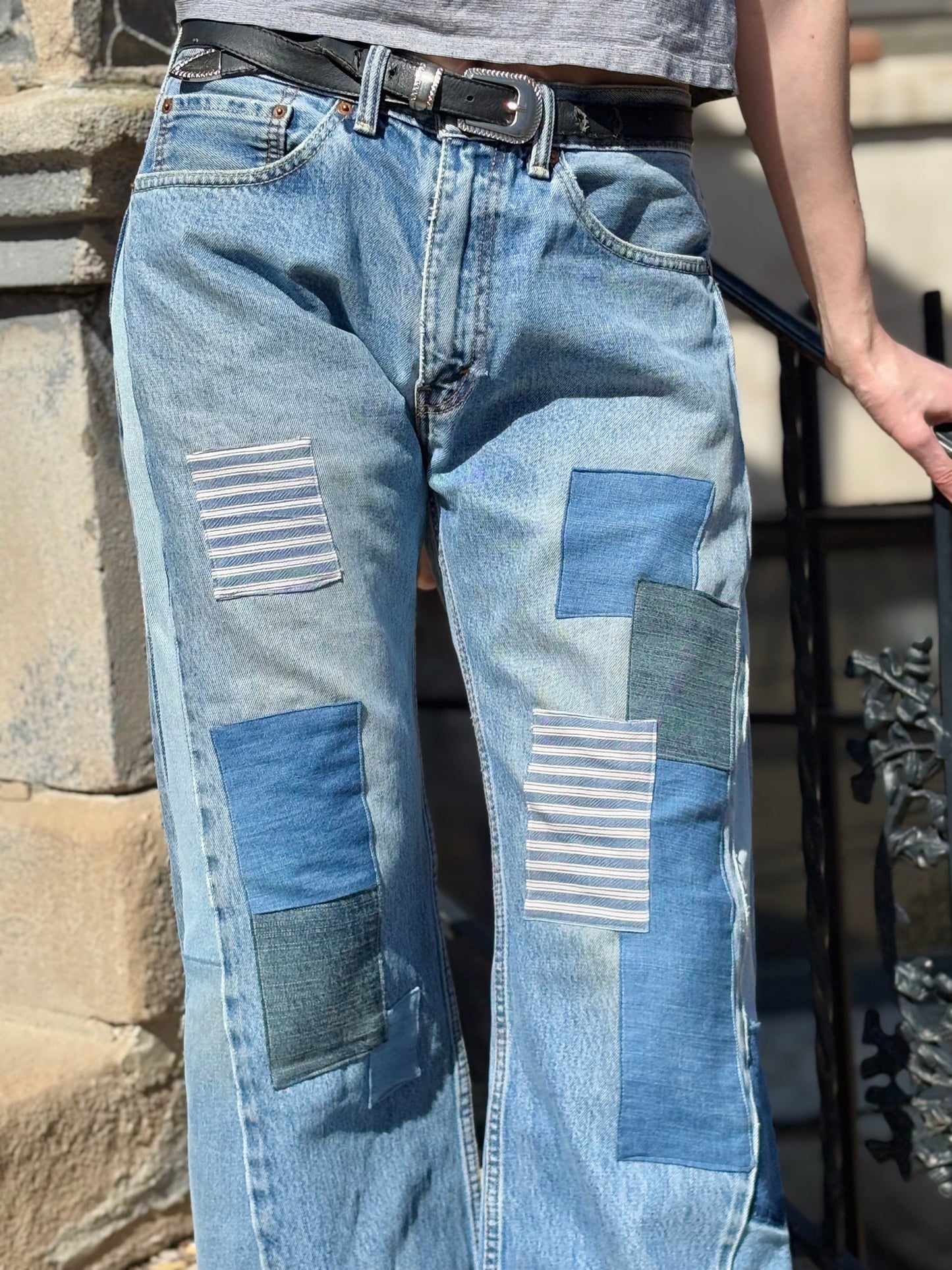 Plain Patched Levi's size 35
