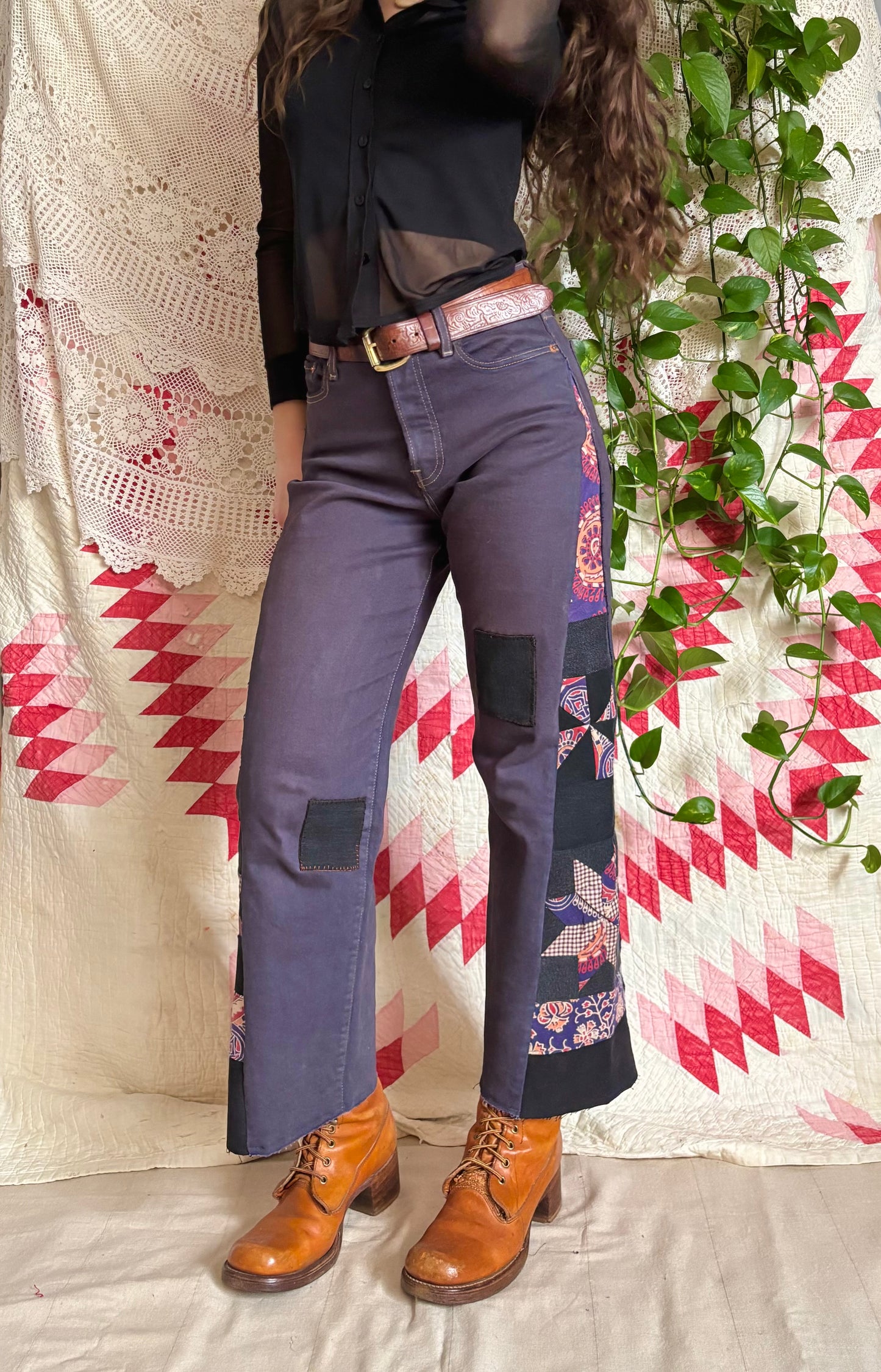 Star & Pinwheel Purple Levi's