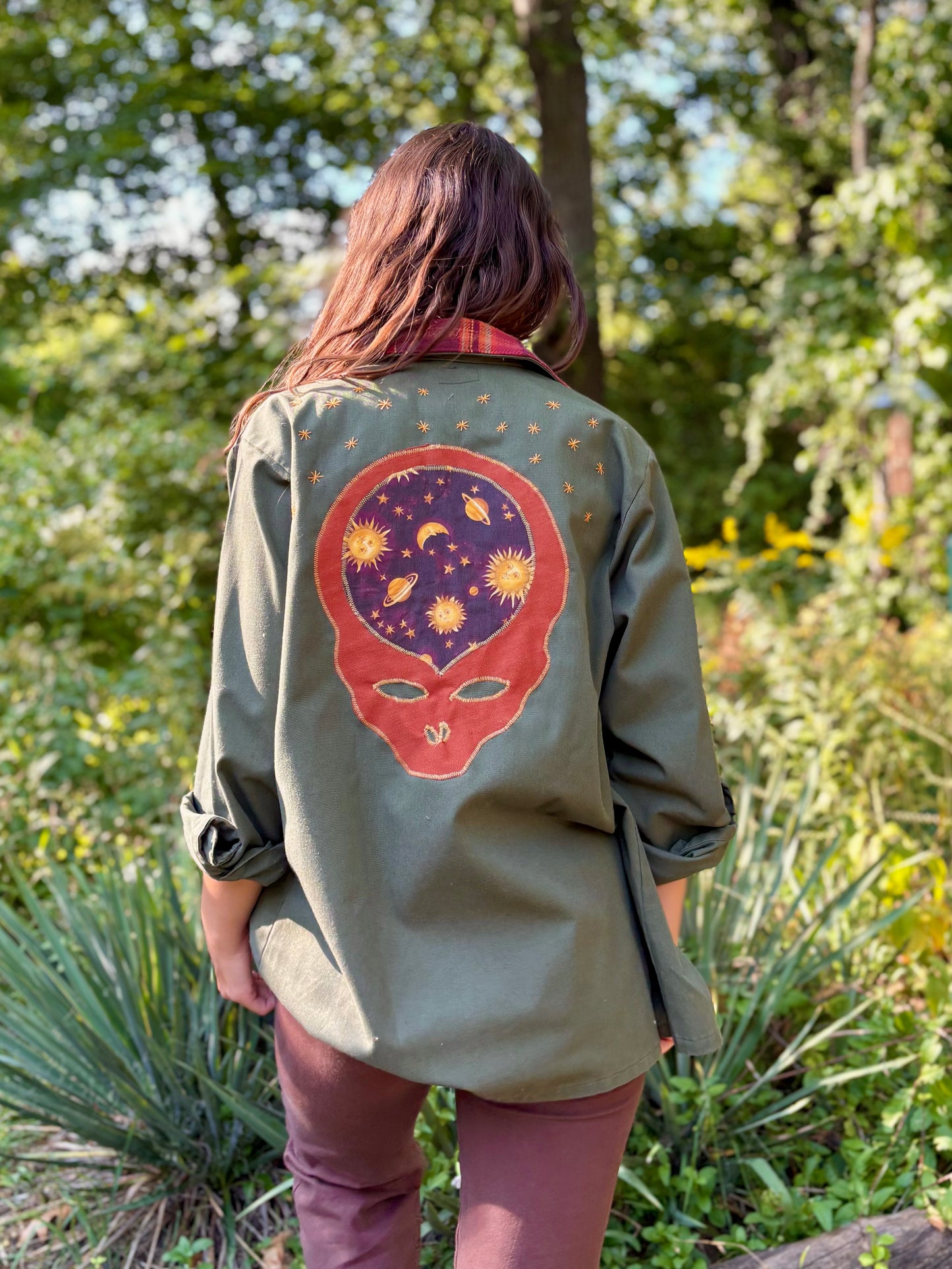 Appliqué Stealie Army Jacket