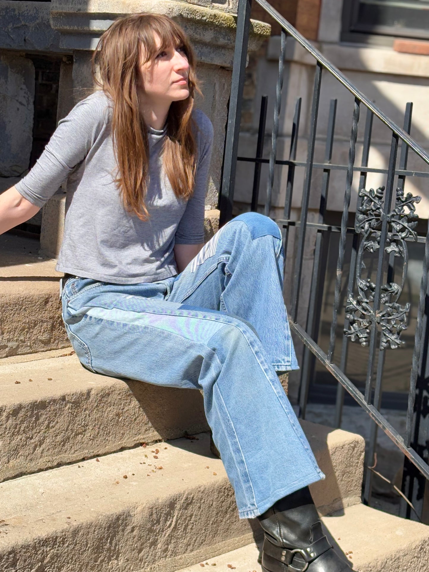 Plain Patched Levi's size 35