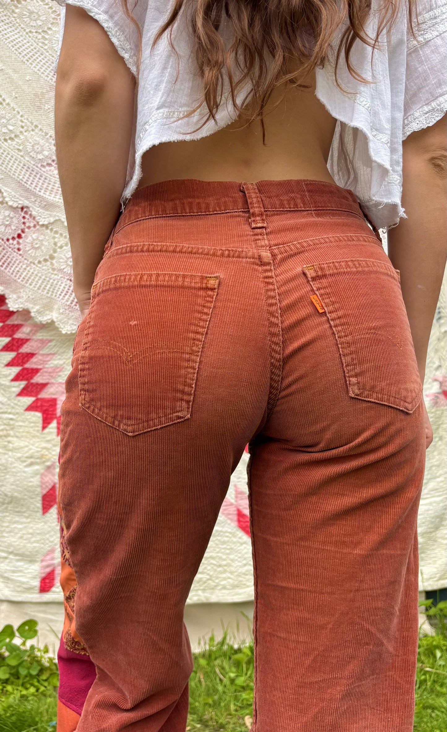 Rust Orange Tab Pinwheel Levi's