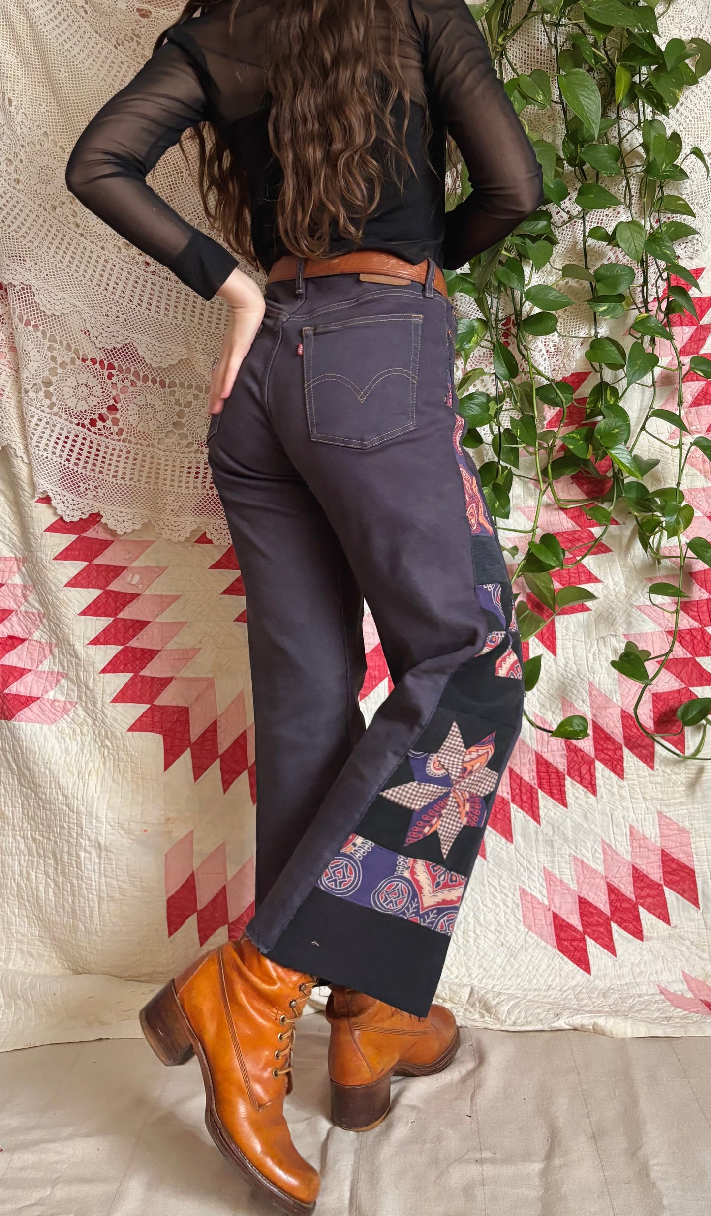 Star & Pinwheel Purple Levi's