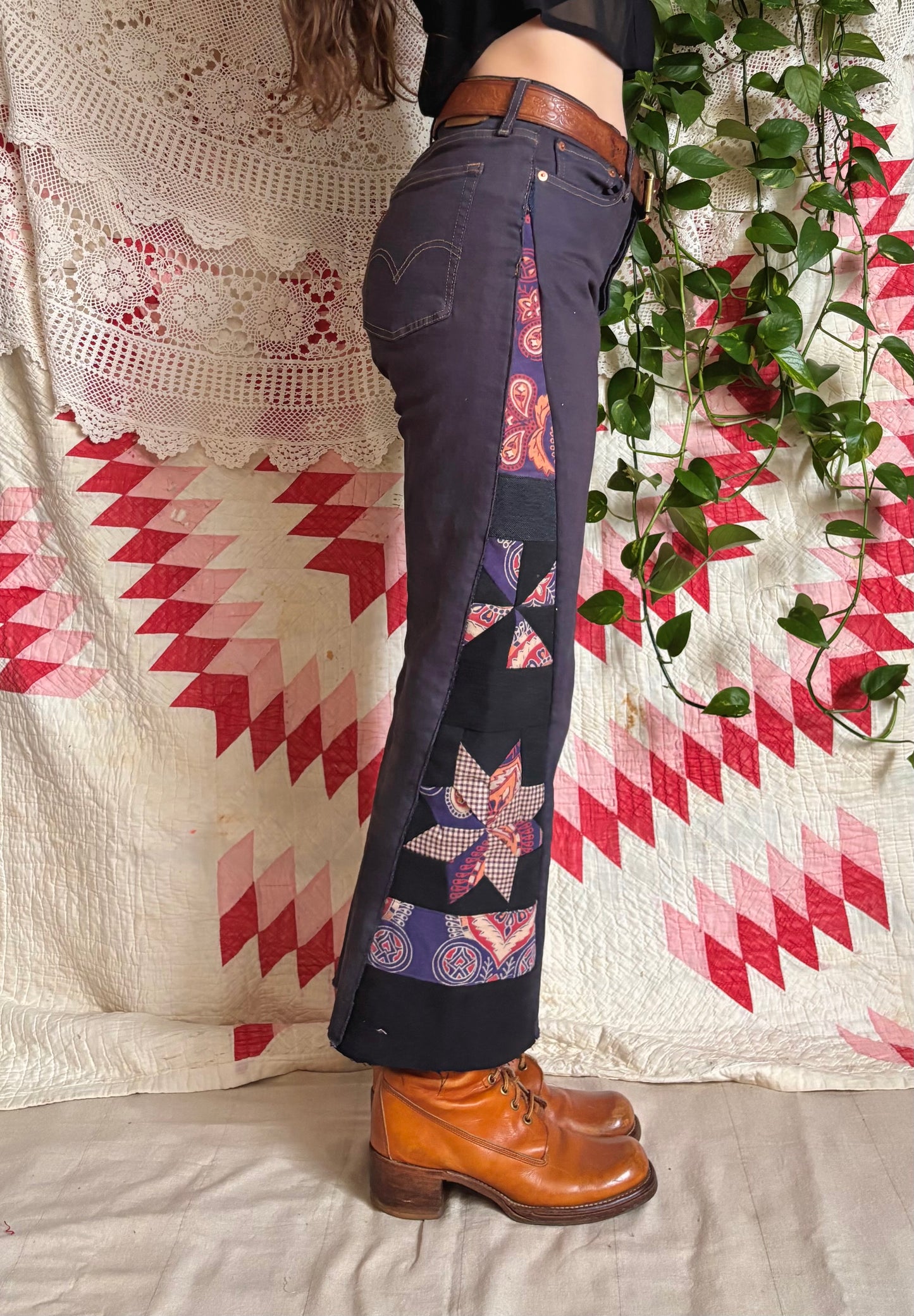 Star & Pinwheel Purple Levi's