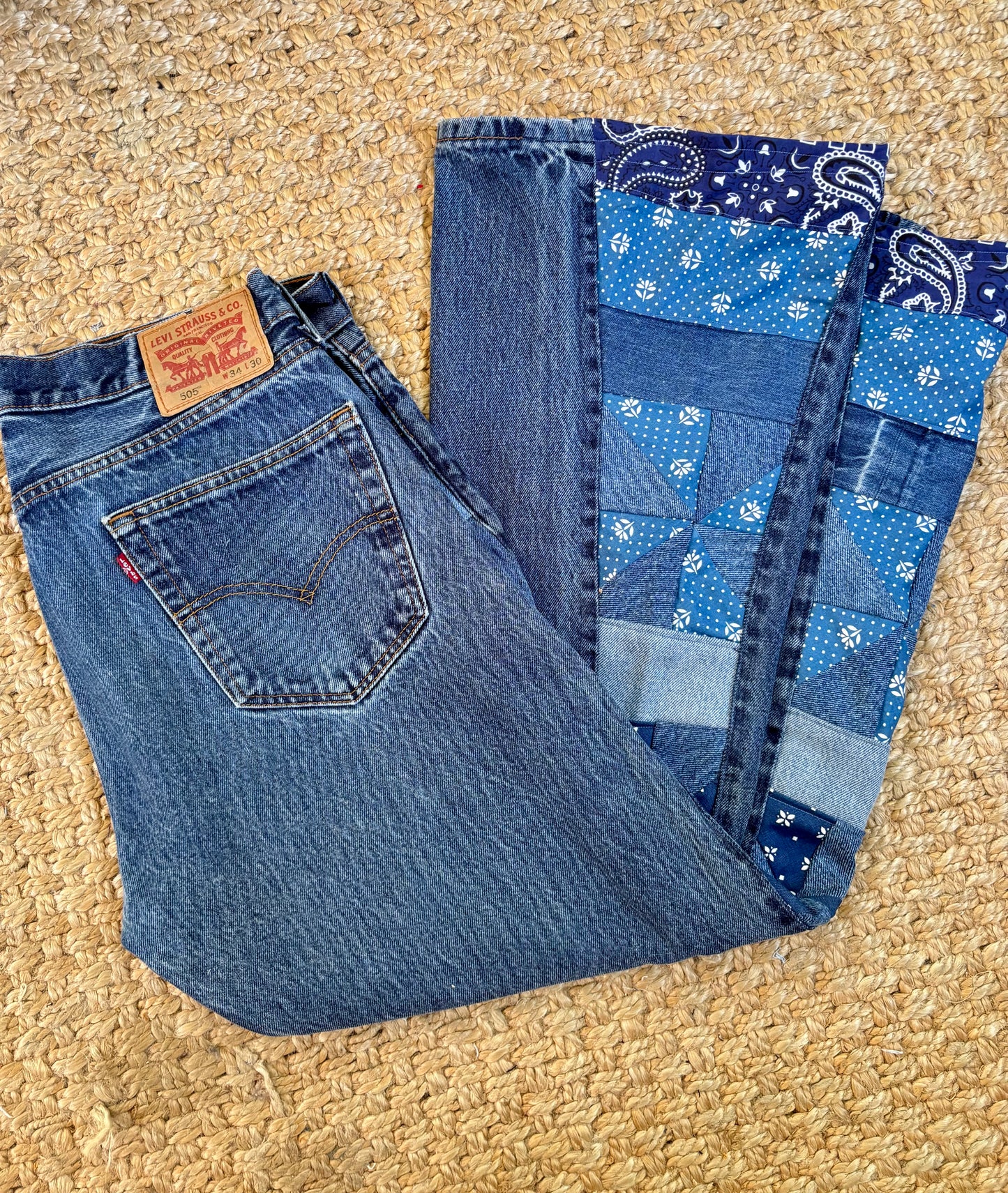 Calico Blue Pinwheel Levi's