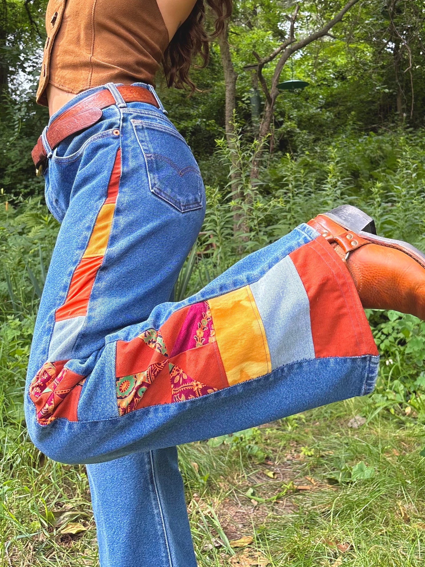 Orange Warm Tone Pinwheel Levi's