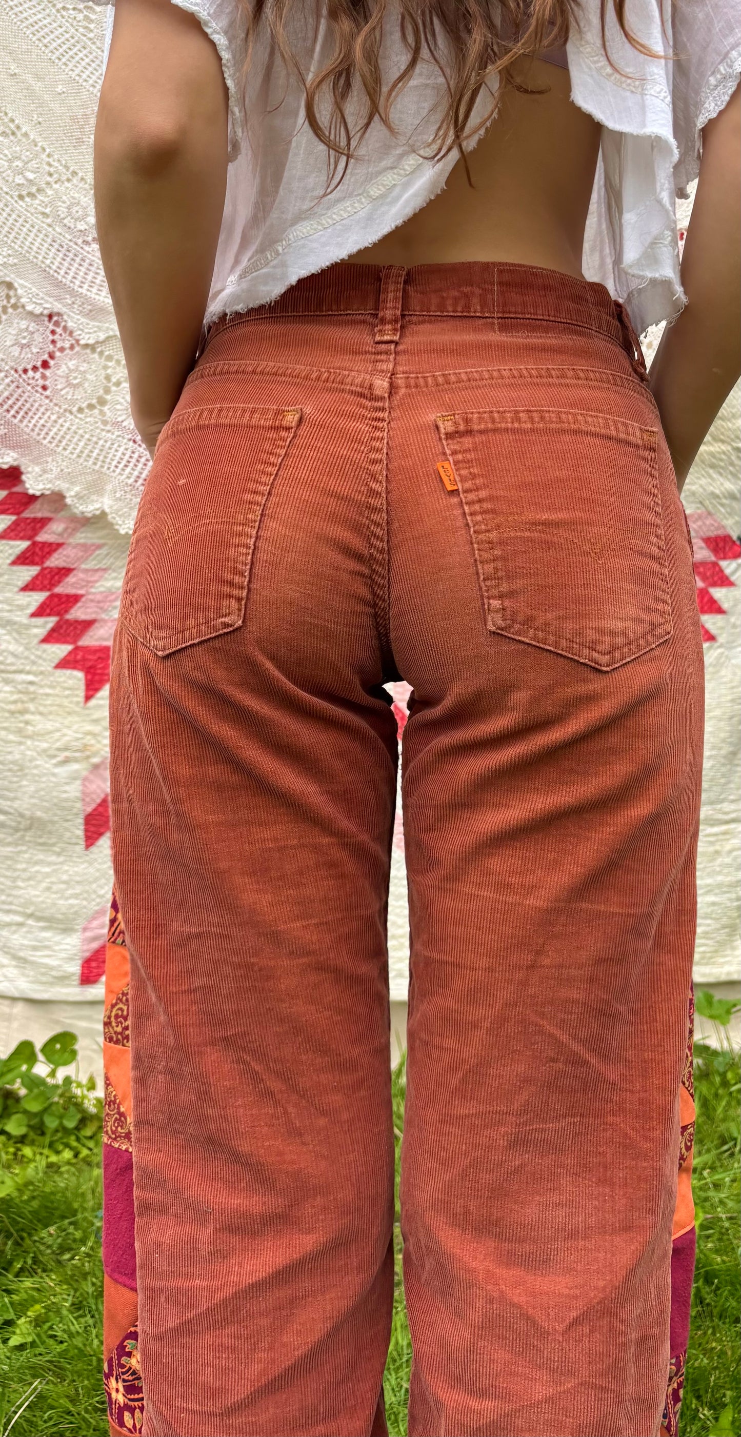 Rust Orange Tab Pinwheel Levi's