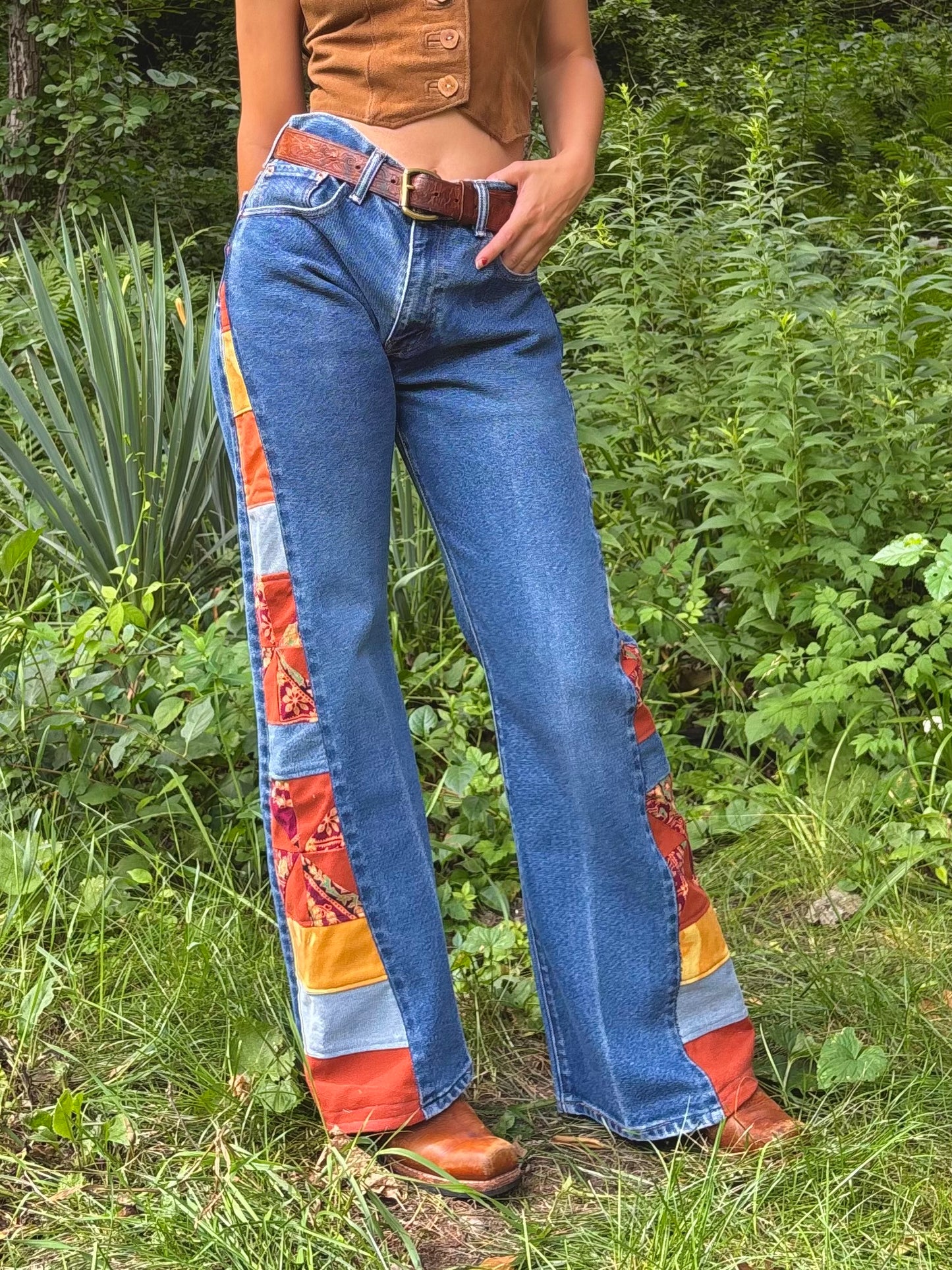 Orange Warm Tone Pinwheel Levi's