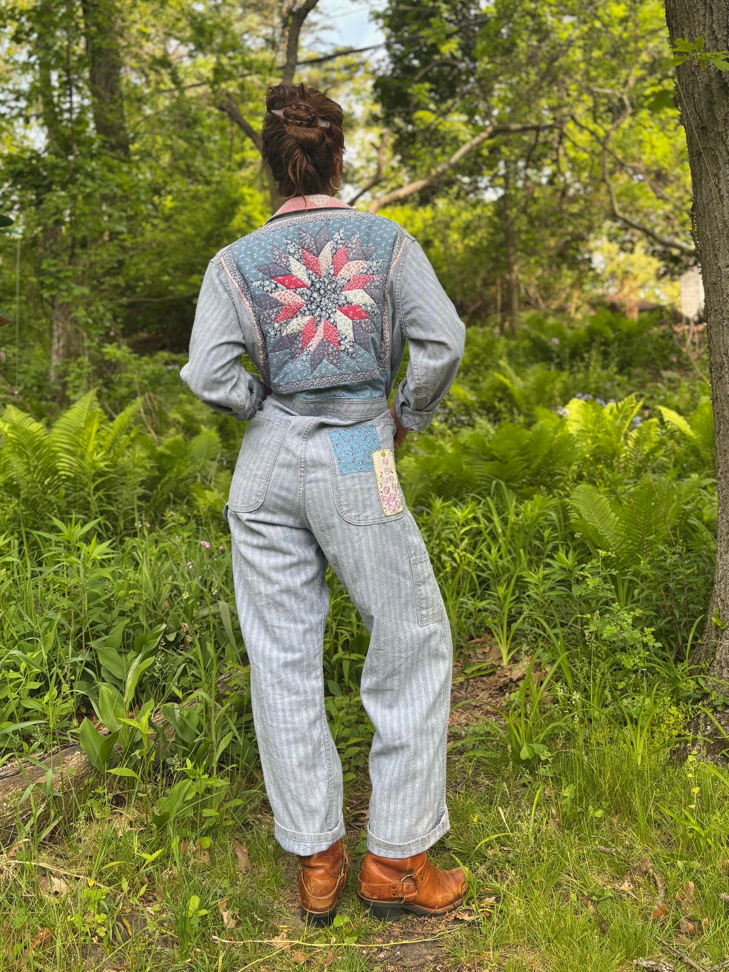 Hand Embroidered & Patched Wrangler Coveralls