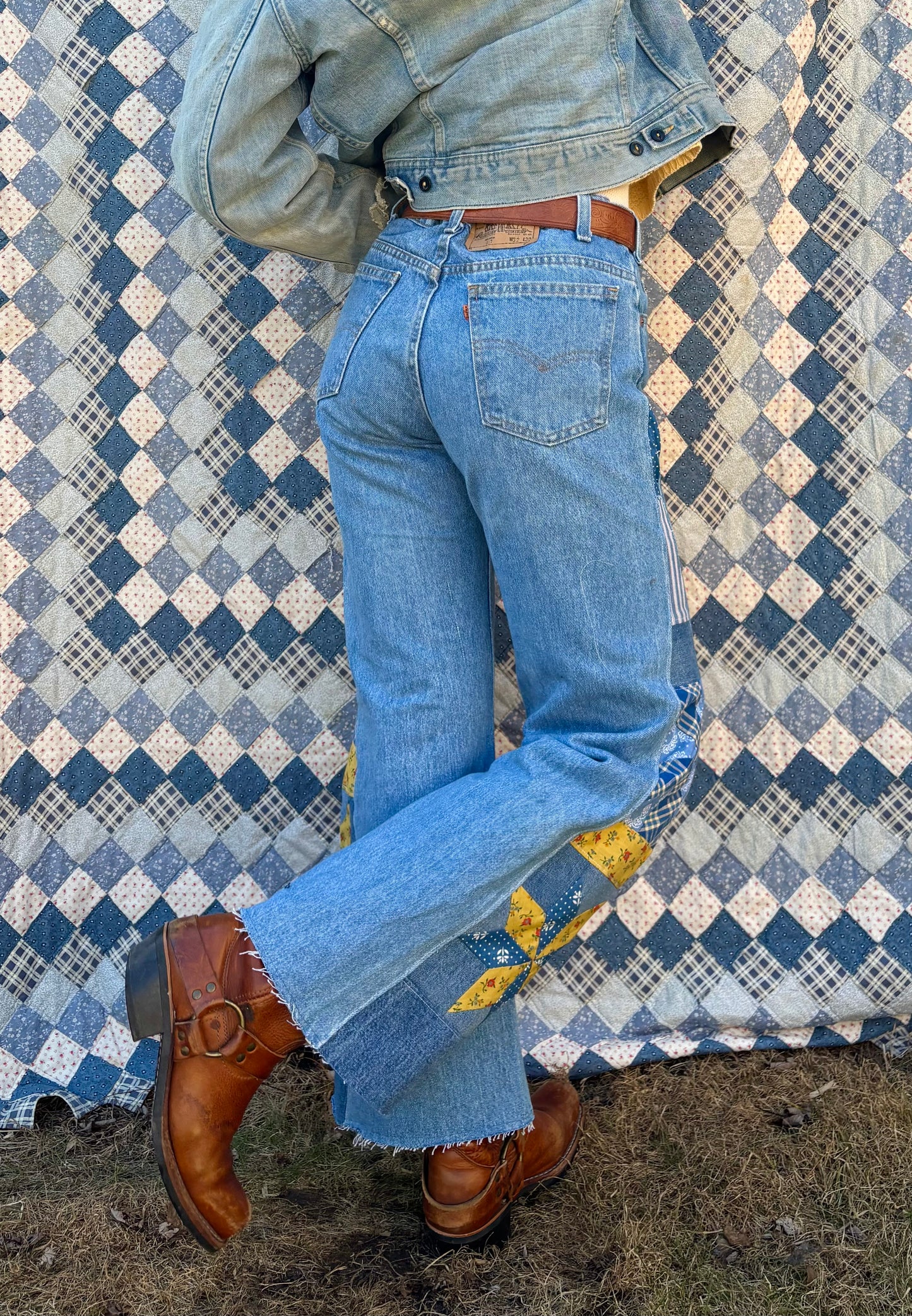 Star & Pinwheel Orange Tab Levi's