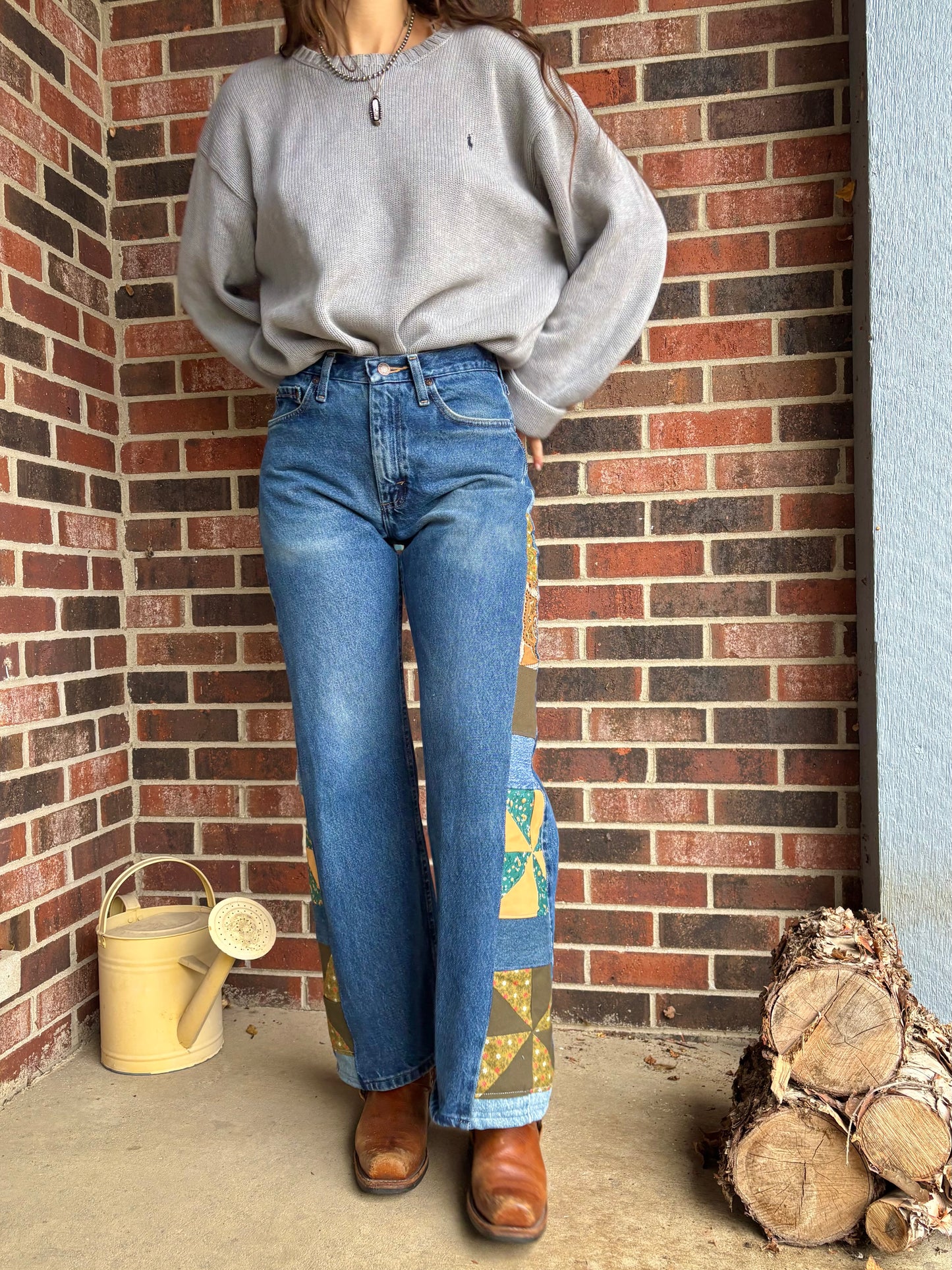 Pine Green Pinwheel Wranglers