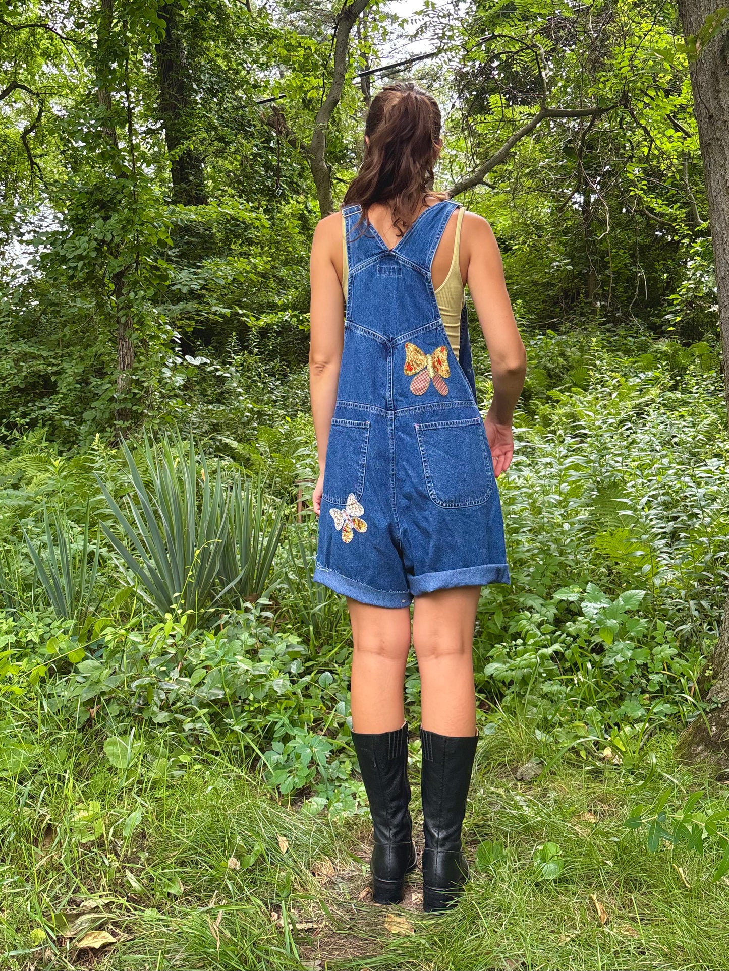 Butterfly Appliqué Bib Shorts