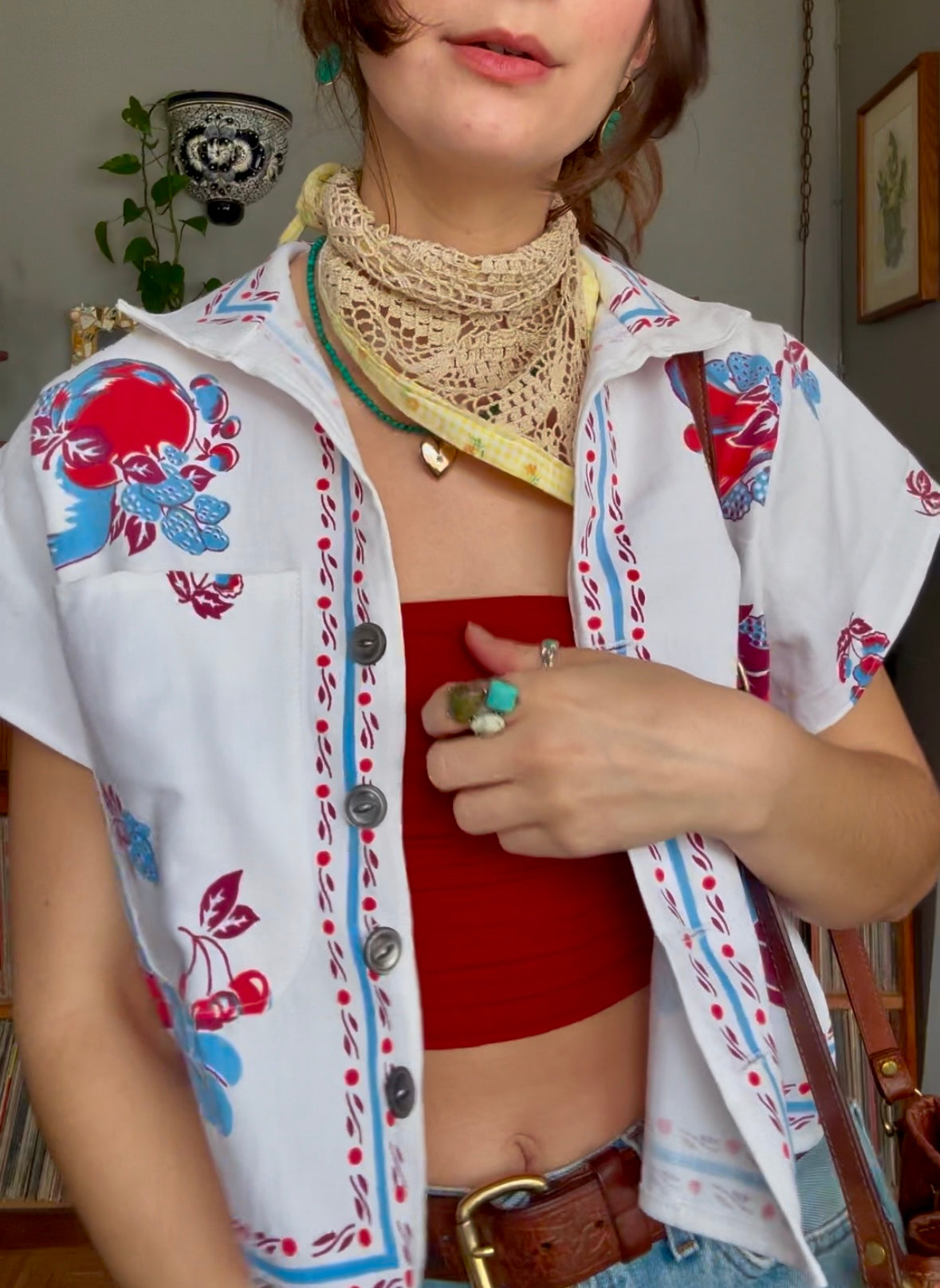 ✿ Crochet Bandana Scarf ✿