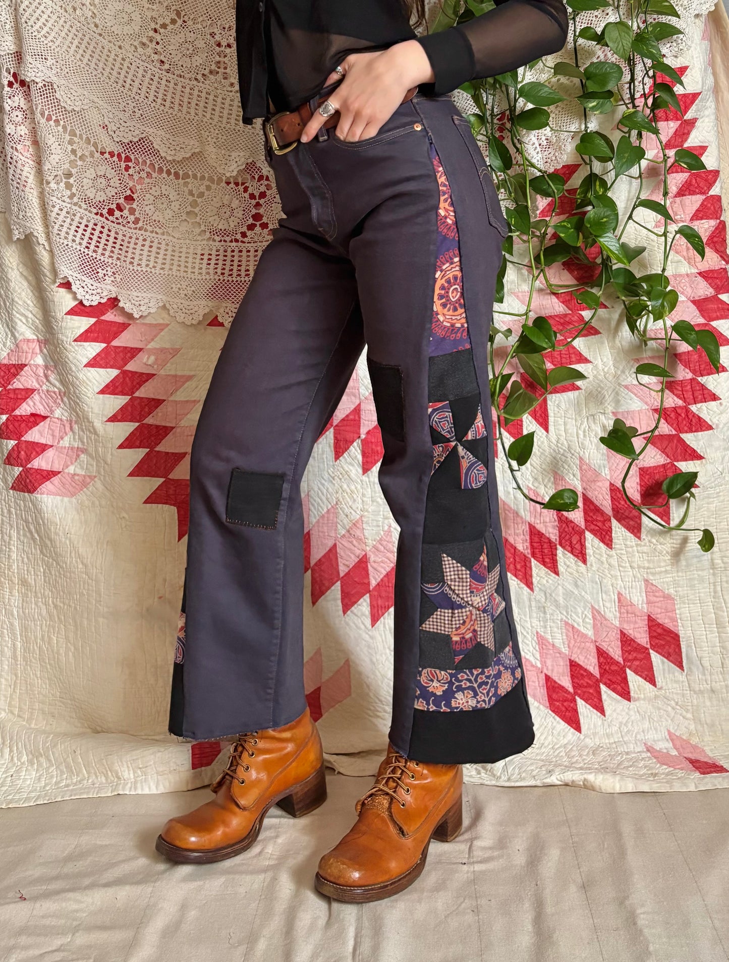Star & Pinwheel Purple Levi's