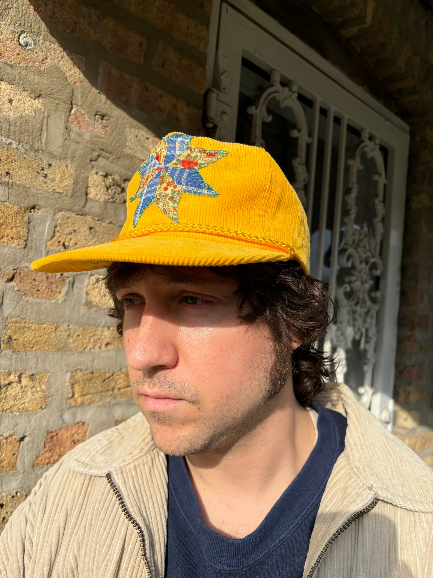 Patchwork Corduroy Trucker Hat