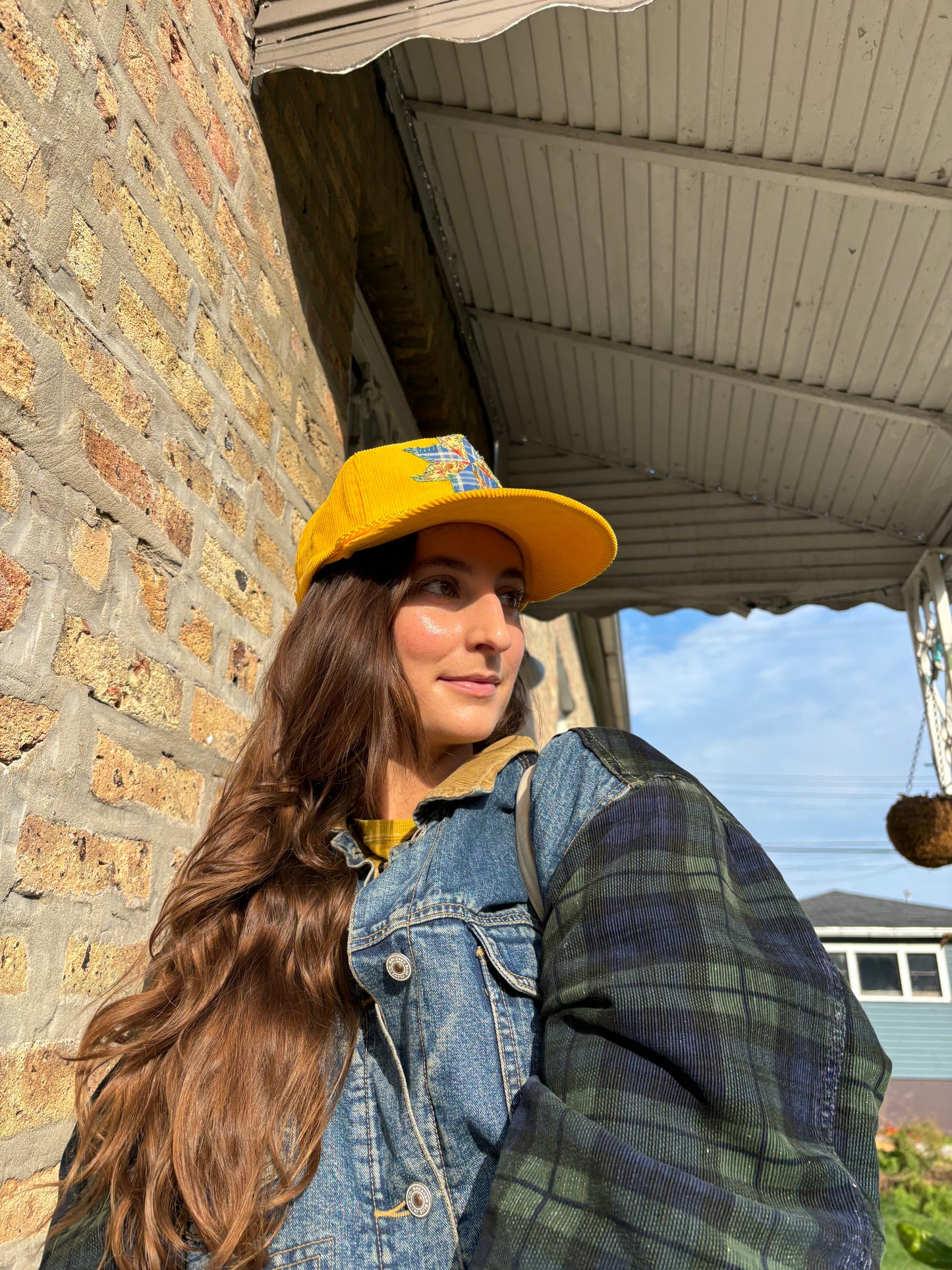 Patchwork Corduroy Trucker Hat