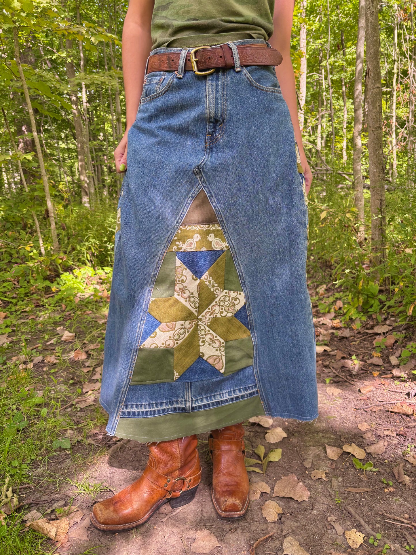 Levi's Quilt Skirt 🌿
