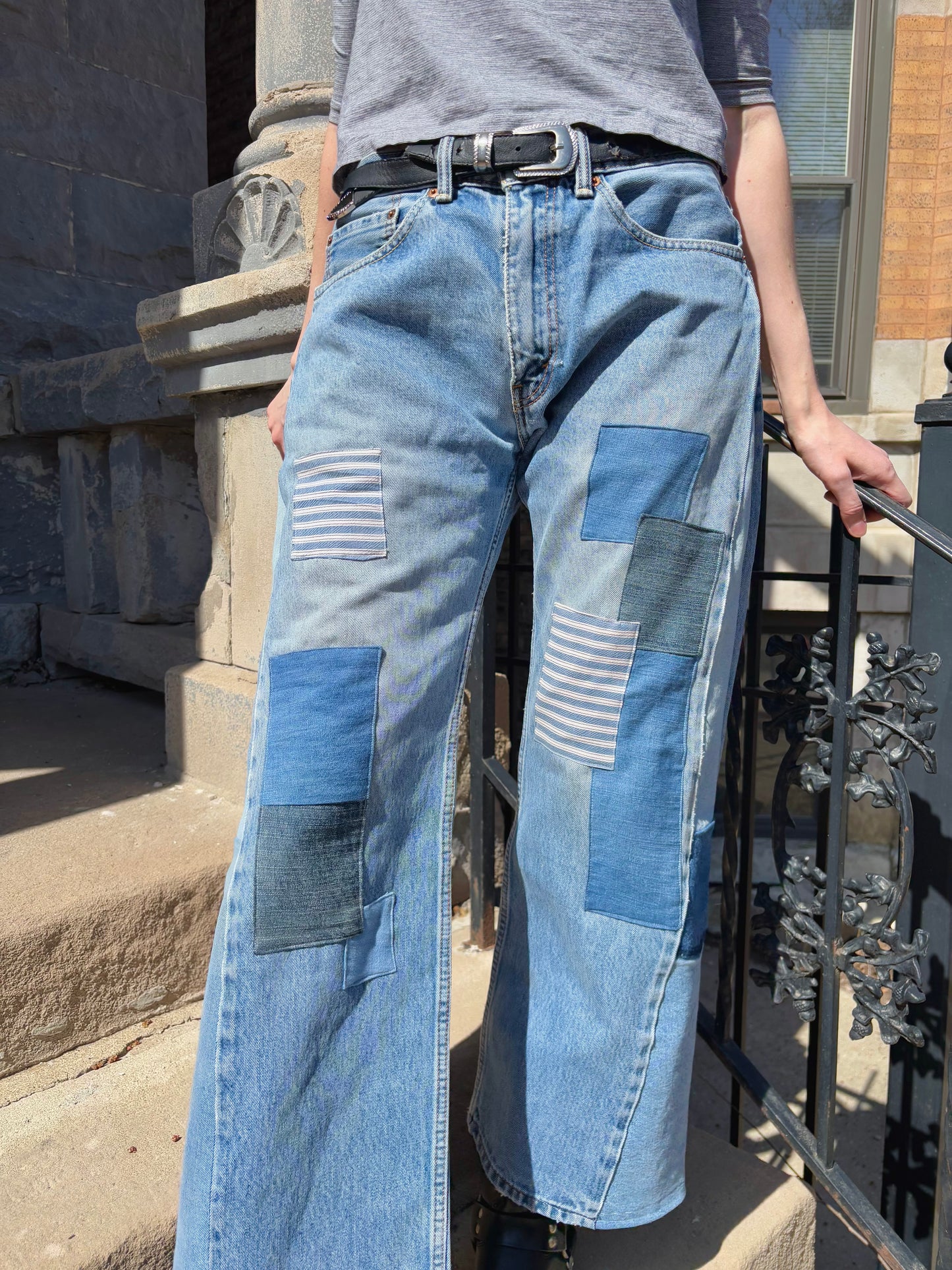 Plain Patched Levi's size 35