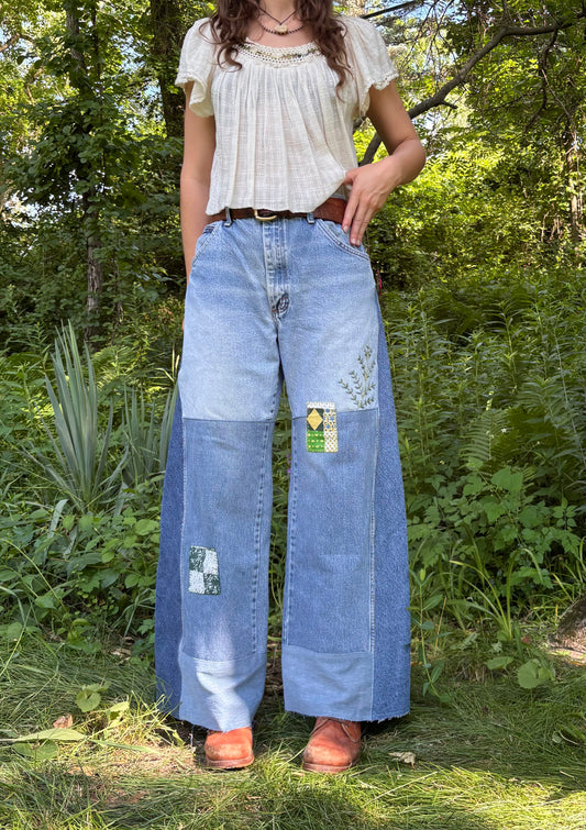 Plain Jane Patched & Embroidered Rustlers