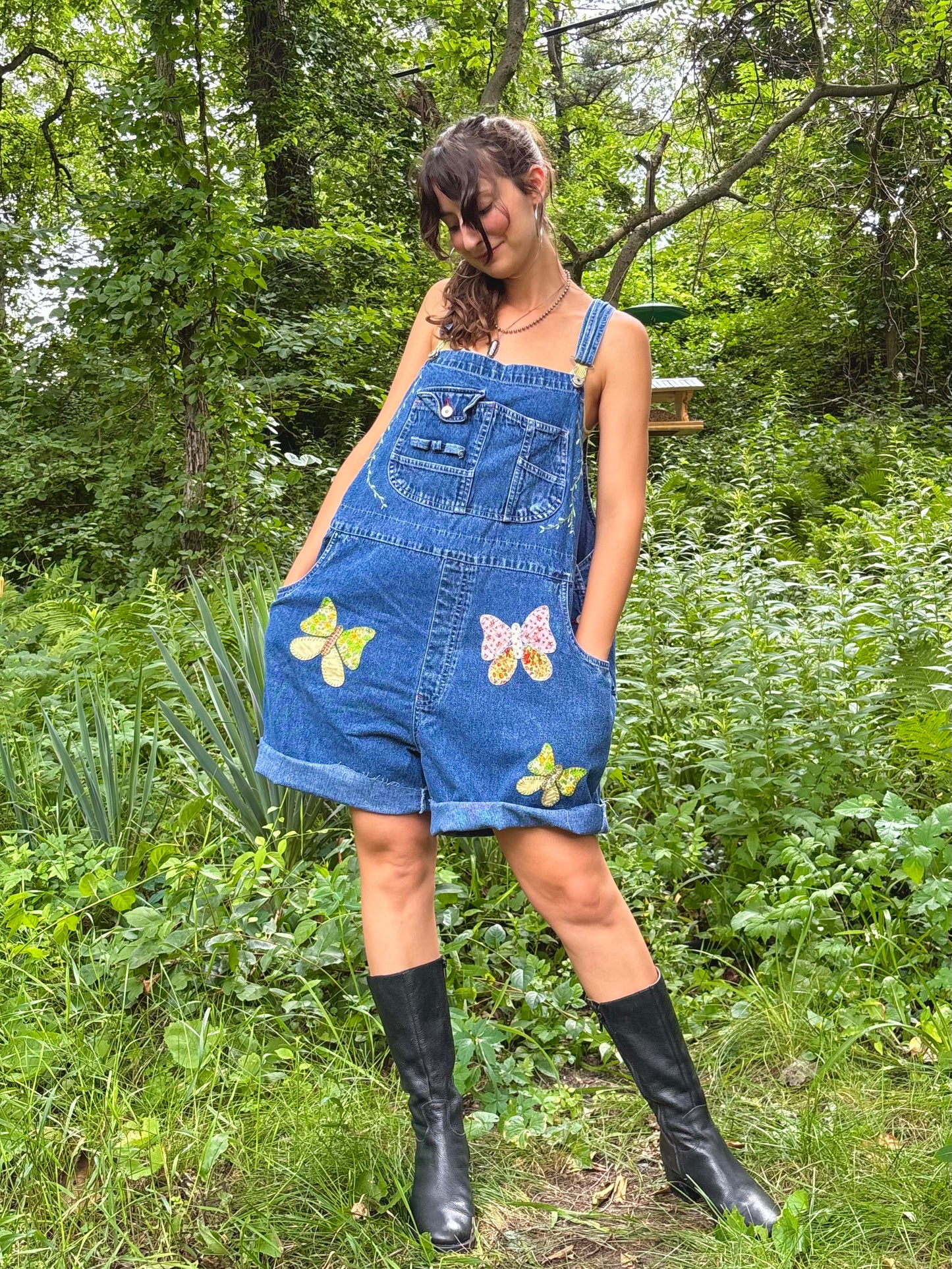 Butterfly Appliqué Bib Shorts