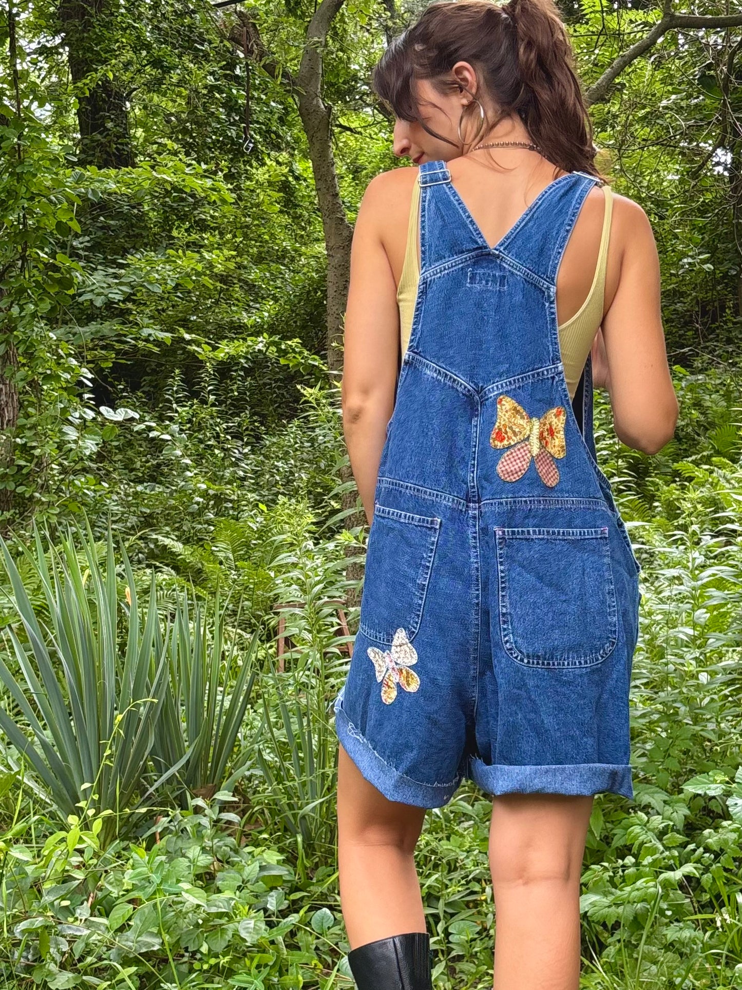 Butterfly Appliqué Bib Shorts