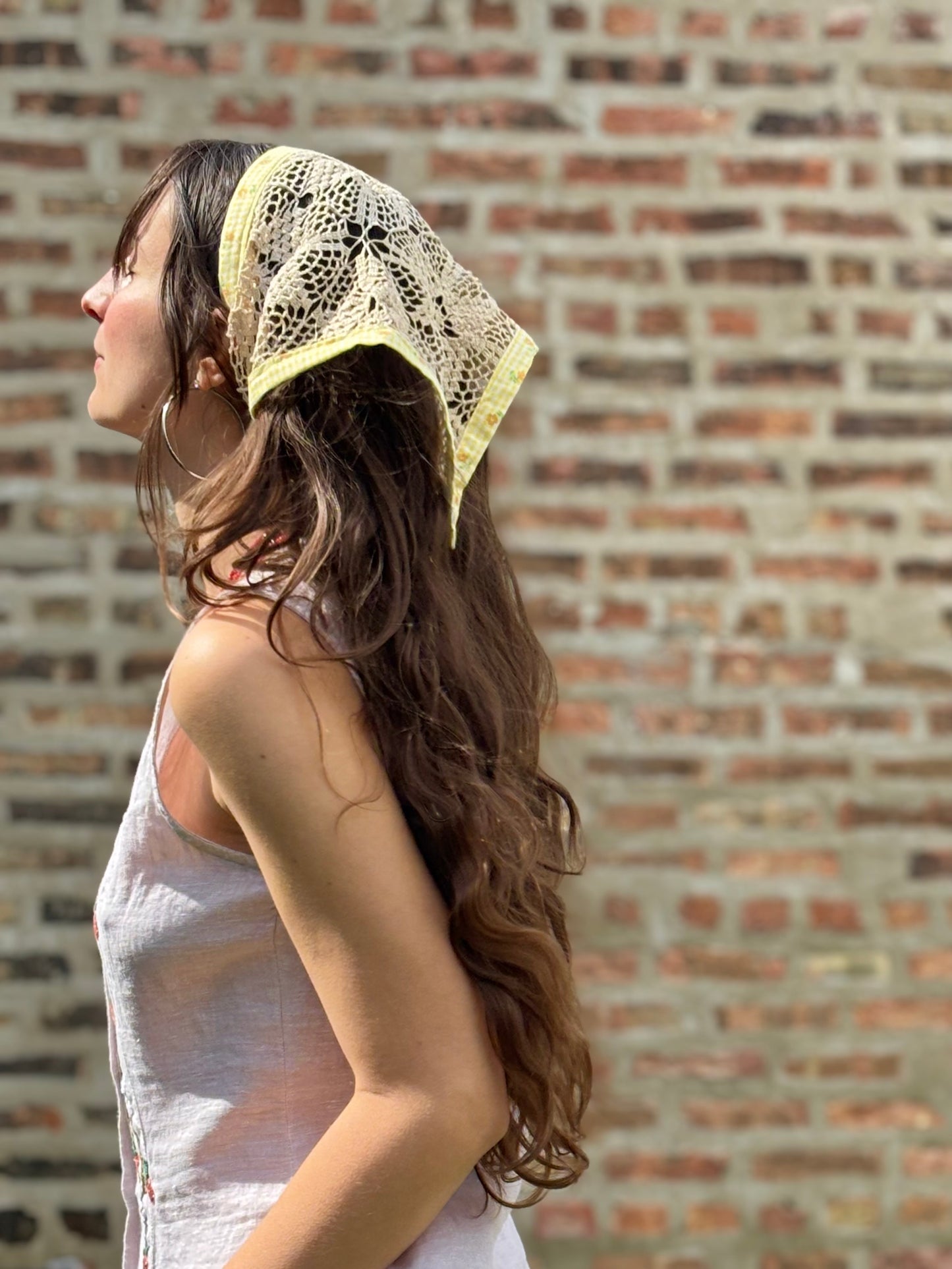 ✿ Crochet Bandana Scarf ✿