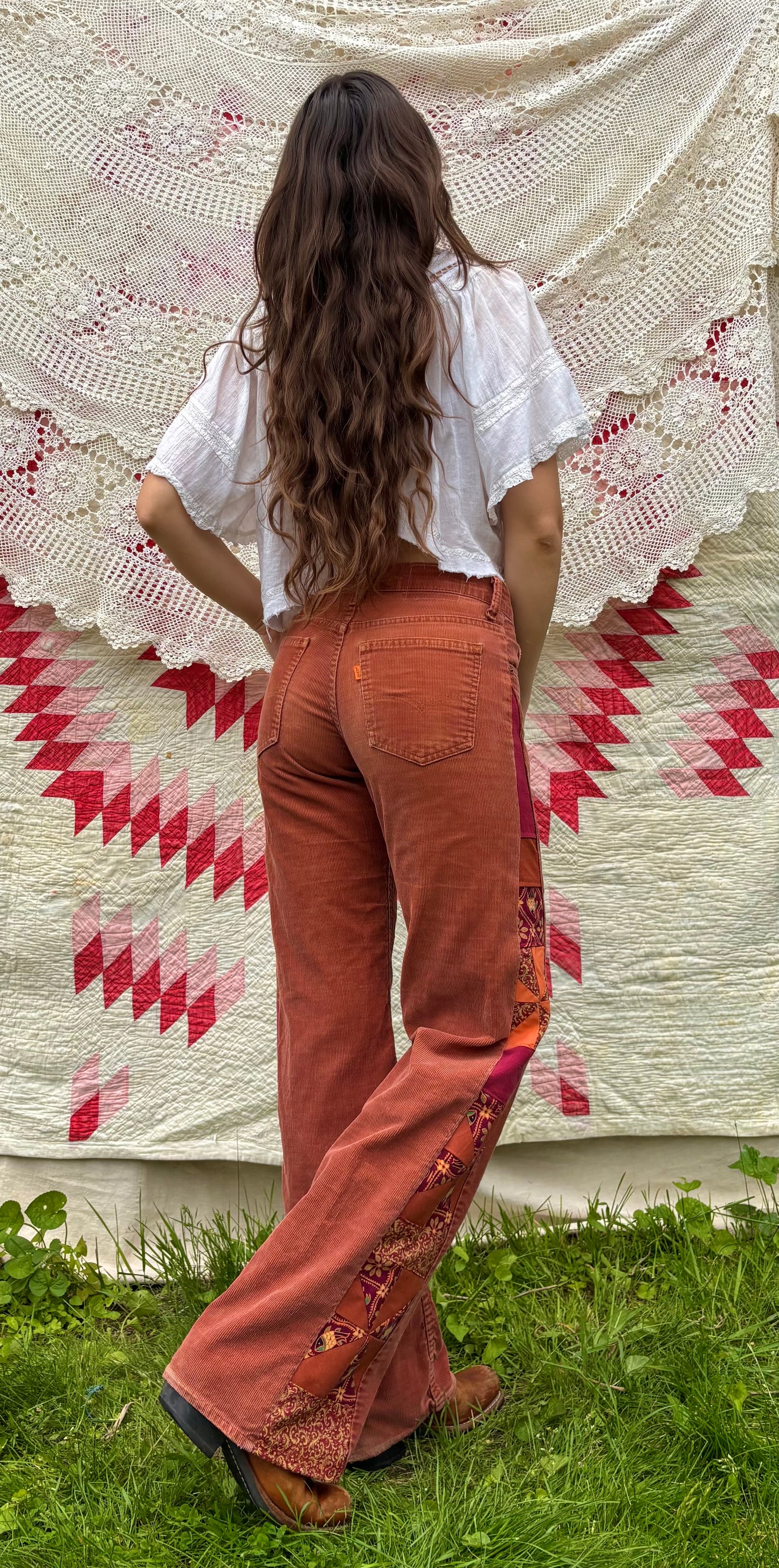 Rust Orange Tab Pinwheel Levi's