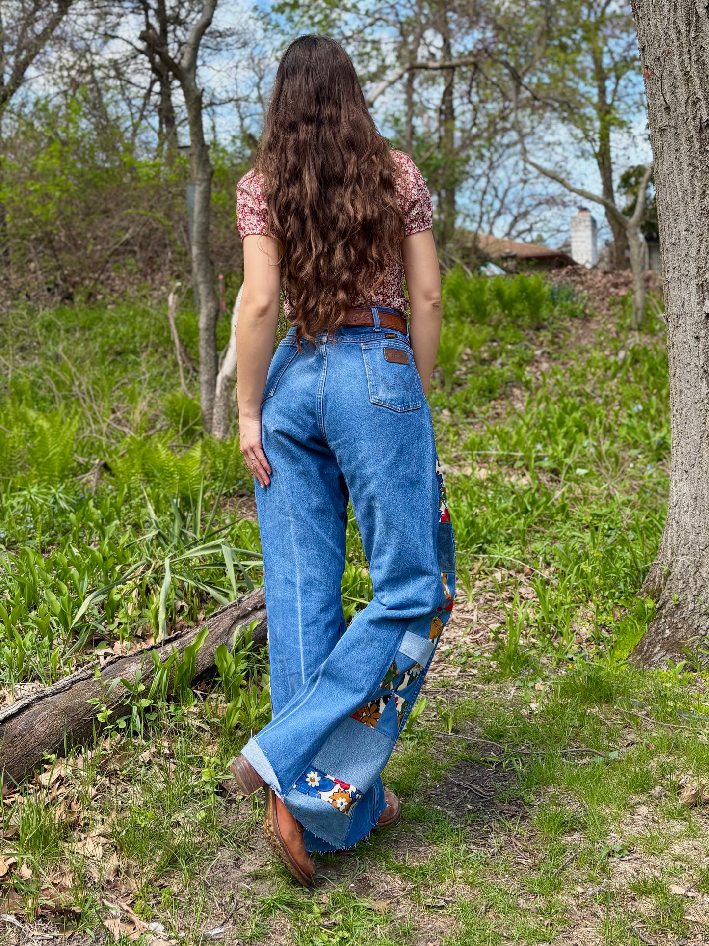 Pinwheel Floral Wranglers