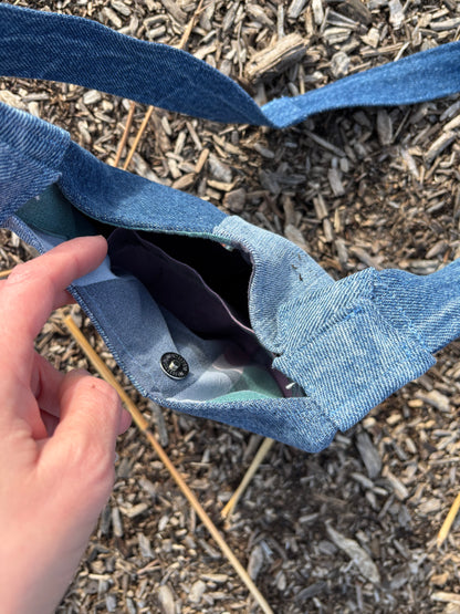 Handmade Denim Bag - Denim Checks (small)