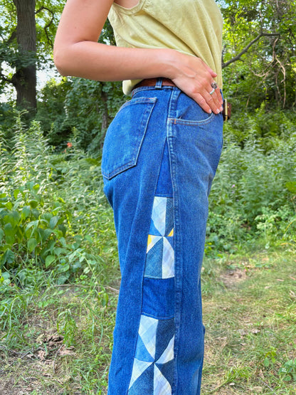 Blue Plaid Pinwheel Rustlers