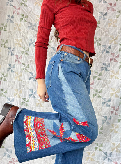 Levi's Red & Blue Star Jeans