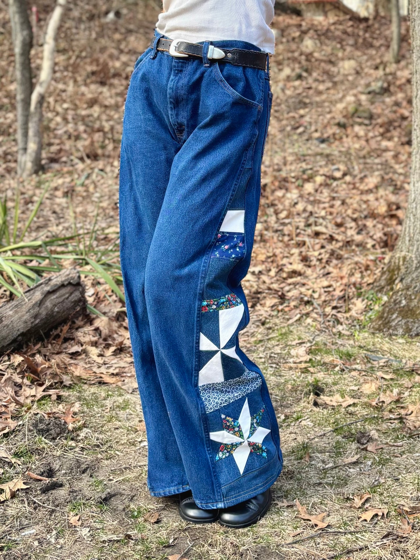 Dark Blue Star Pinwheel Rustlers