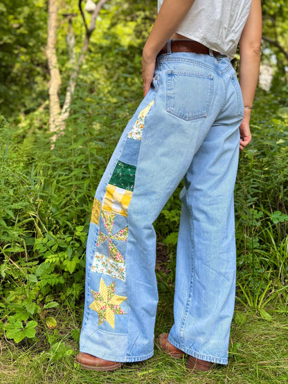 Gingham Star & Pinwheel Guess Jeans
