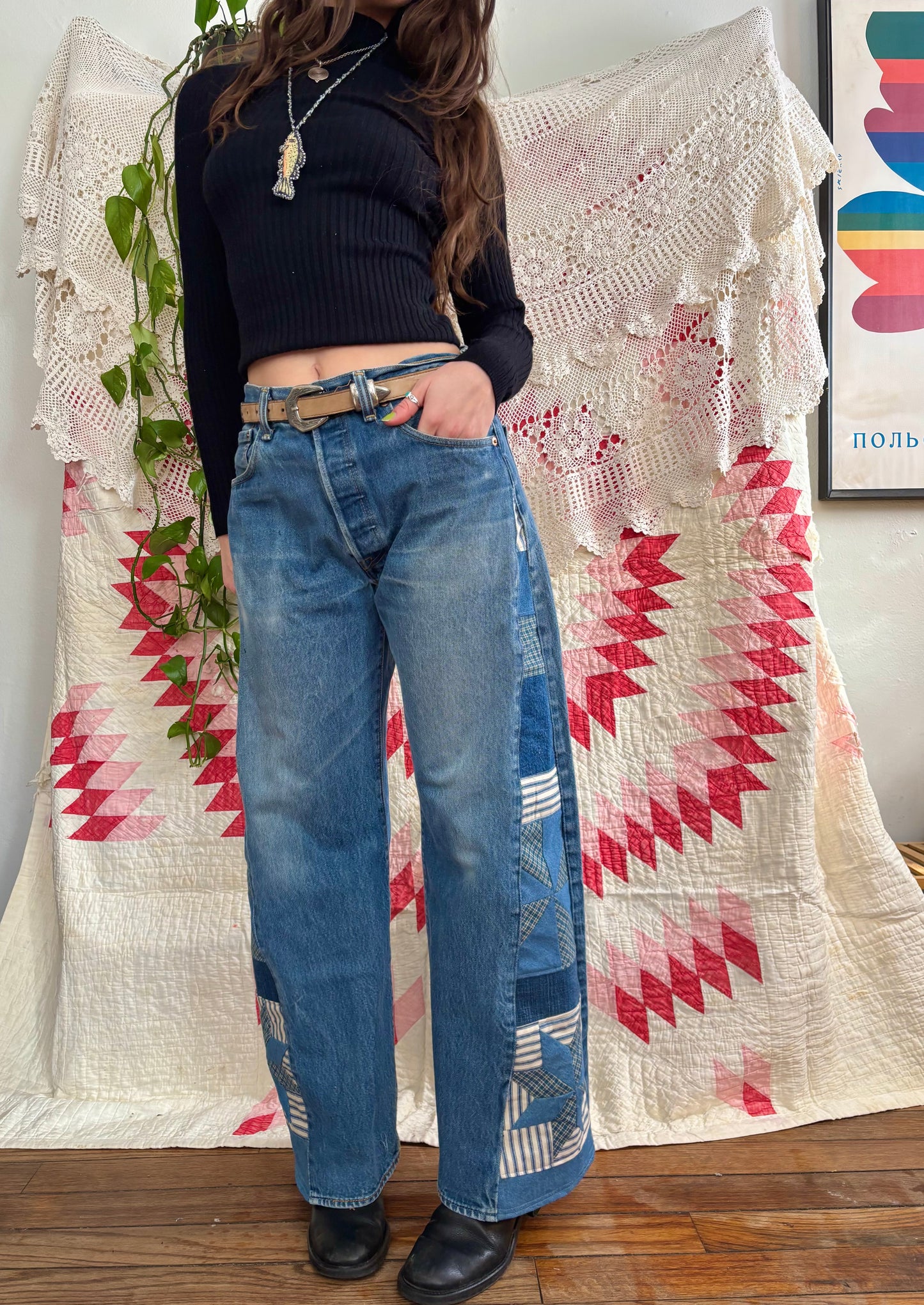 Star & Pinwheel Levi's 501s