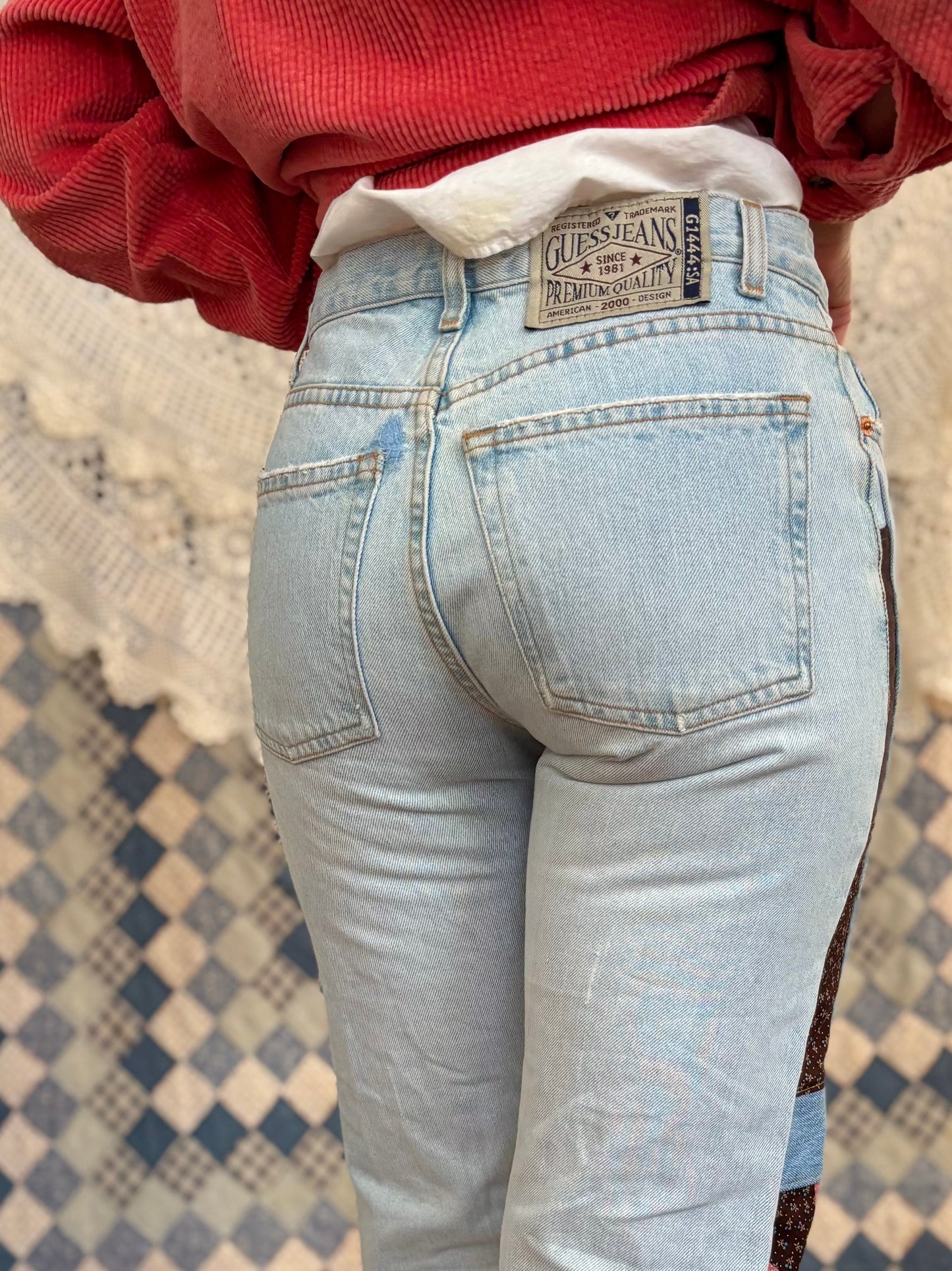 Rose & Cocoa Pinwheel Guess Jeans