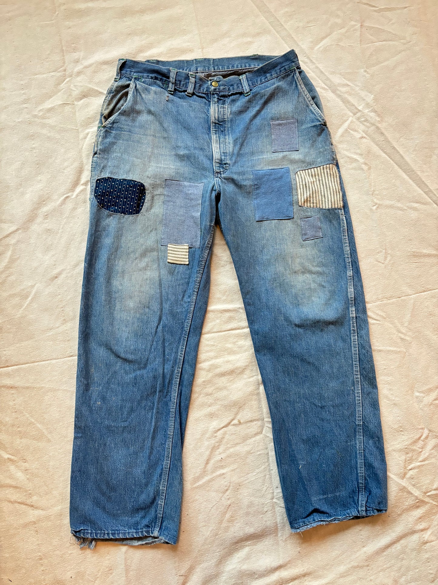 Patched 60s OshKosh Carpenter Jeans