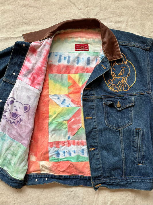 Quilted Tie Dye, Dire Wolf Marlboro Jacket