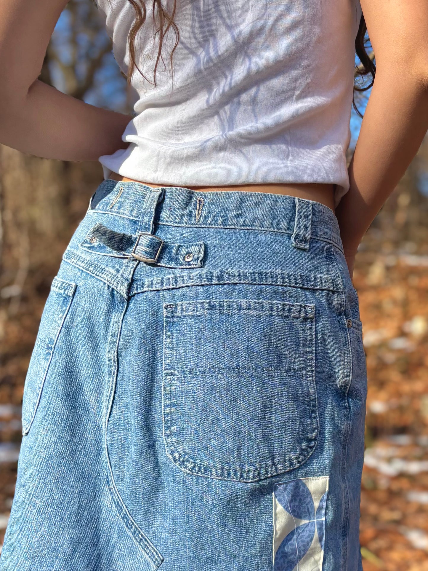 Buckle Back Sawtooth Quilt Skirt