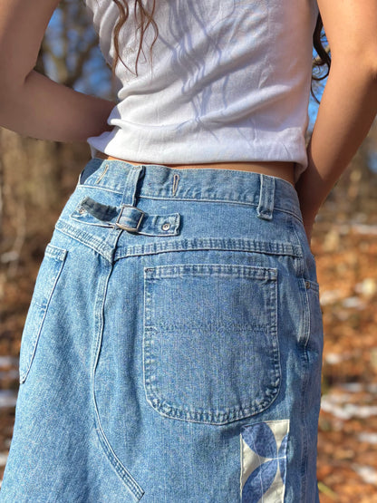 Buckle Back Sawtooth Quilt Skirt