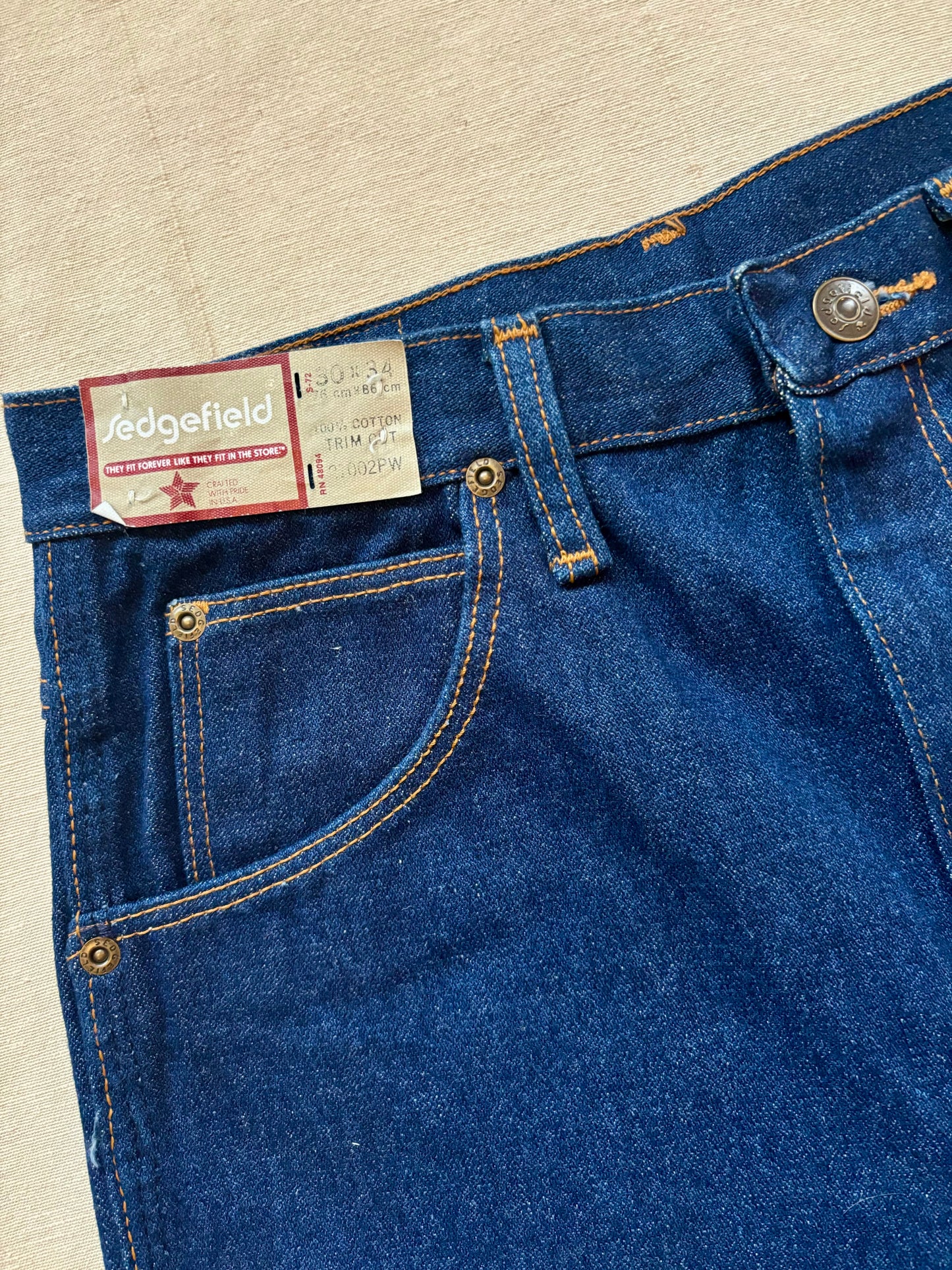 Custom Order 🌟 1970s Deadstock Sedgefield Jeans - Size 30