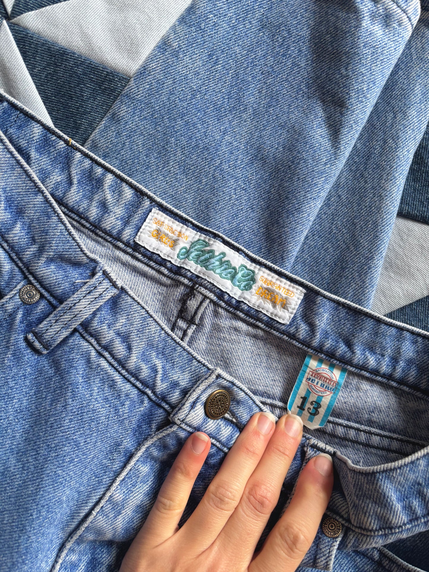 Jethro Turquoise Pinwheel Jeans