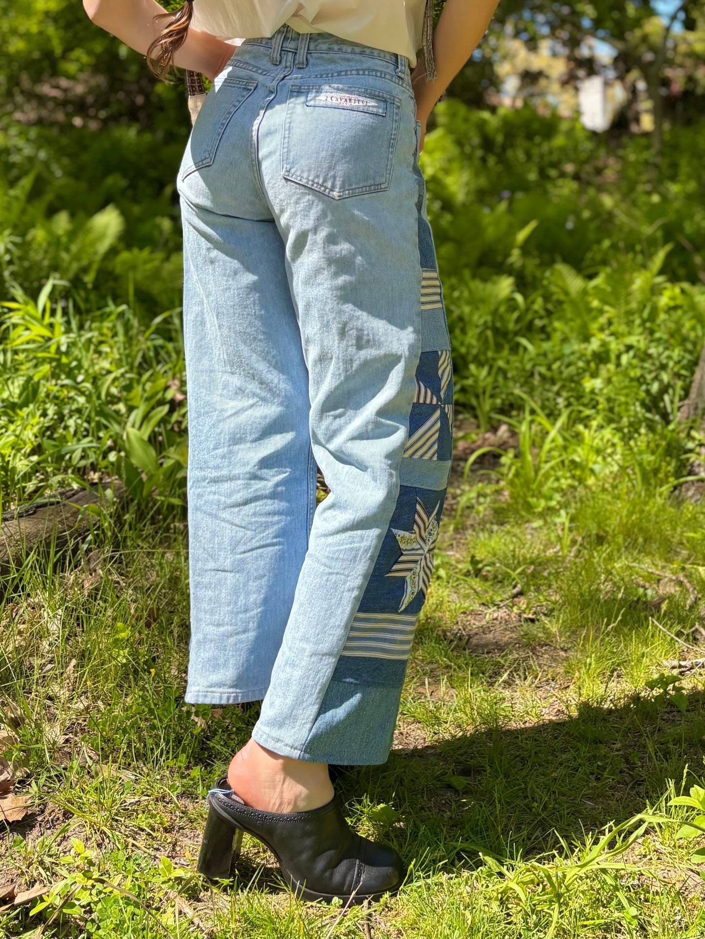 90s Cavarici Star Pinwheel Jeans