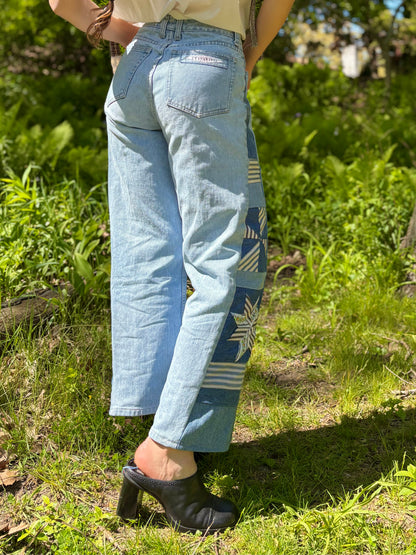 90s Cavarici Star Pinwheel Jeans