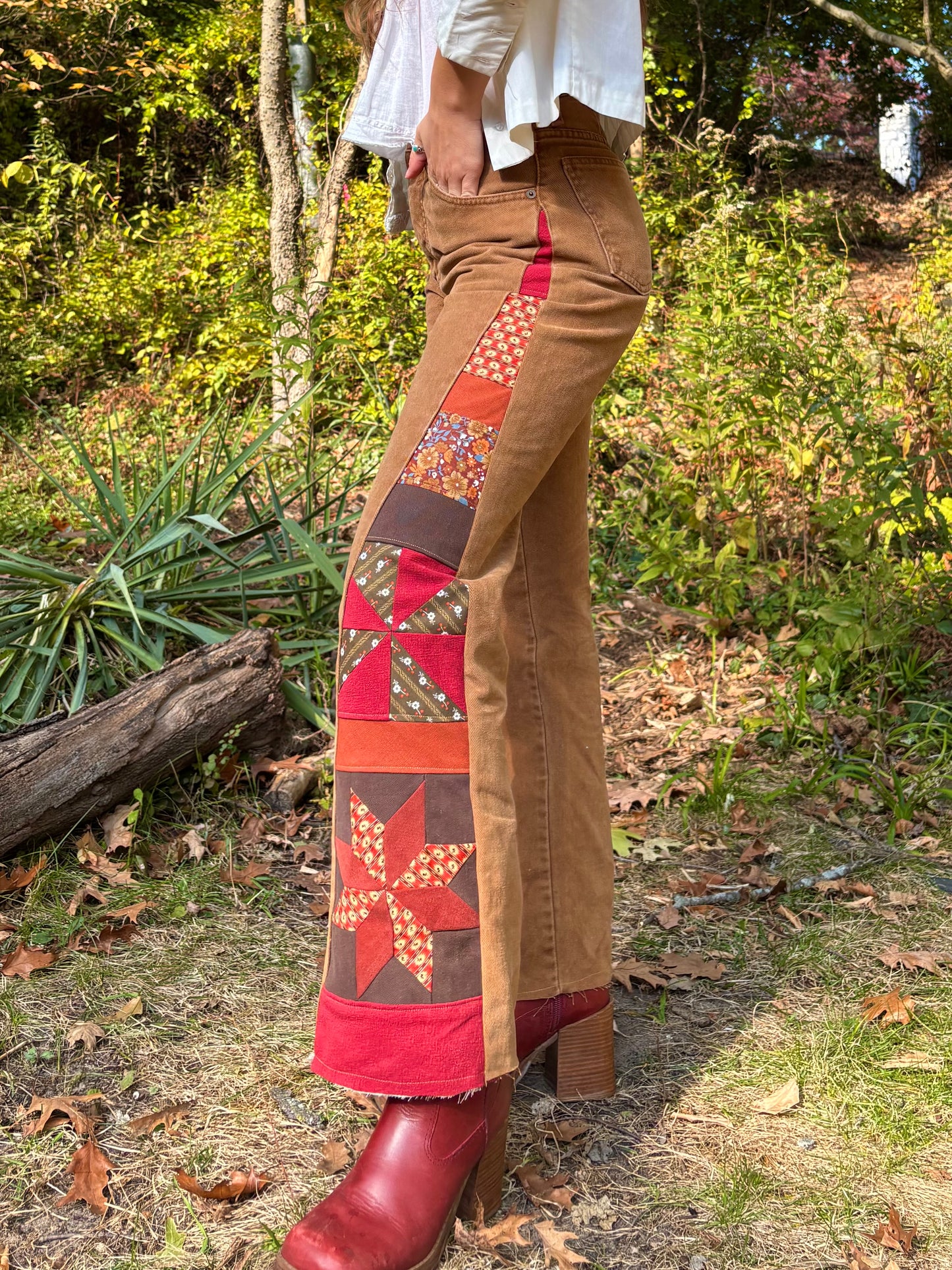 Ochre Express Star & Pinwheel Jeans