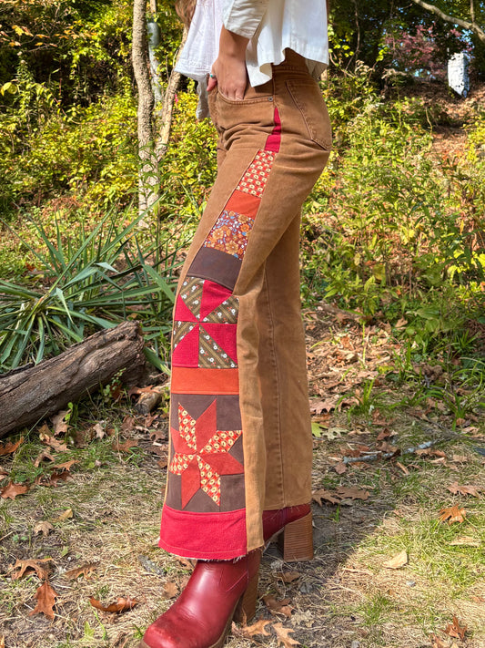 Ochre Express Star & Pinwheel Jeans