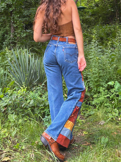 Orange Warm Tone Pinwheel Levi's